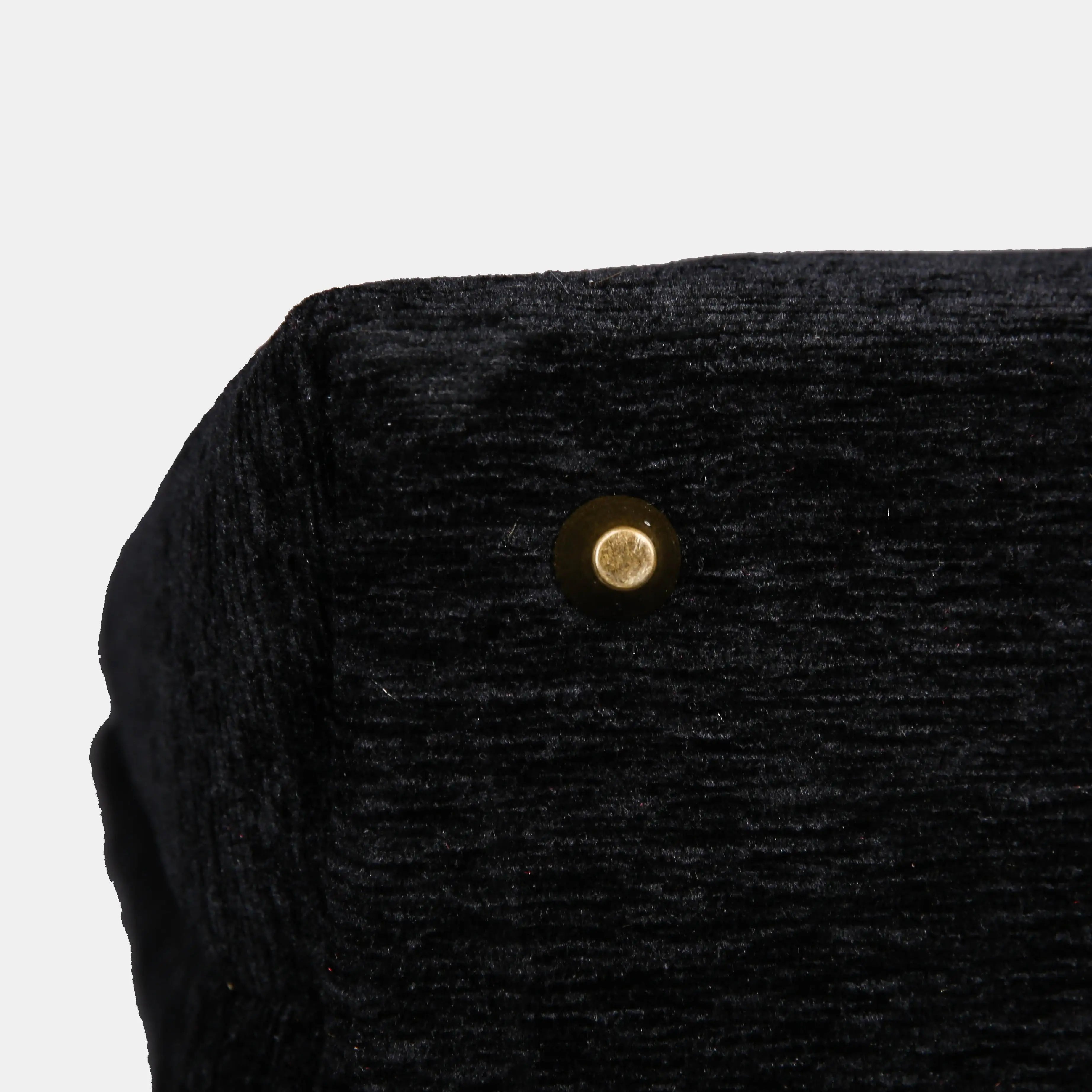 Solid Black Carpet Laptop Backpack Carpetbag of America bottom