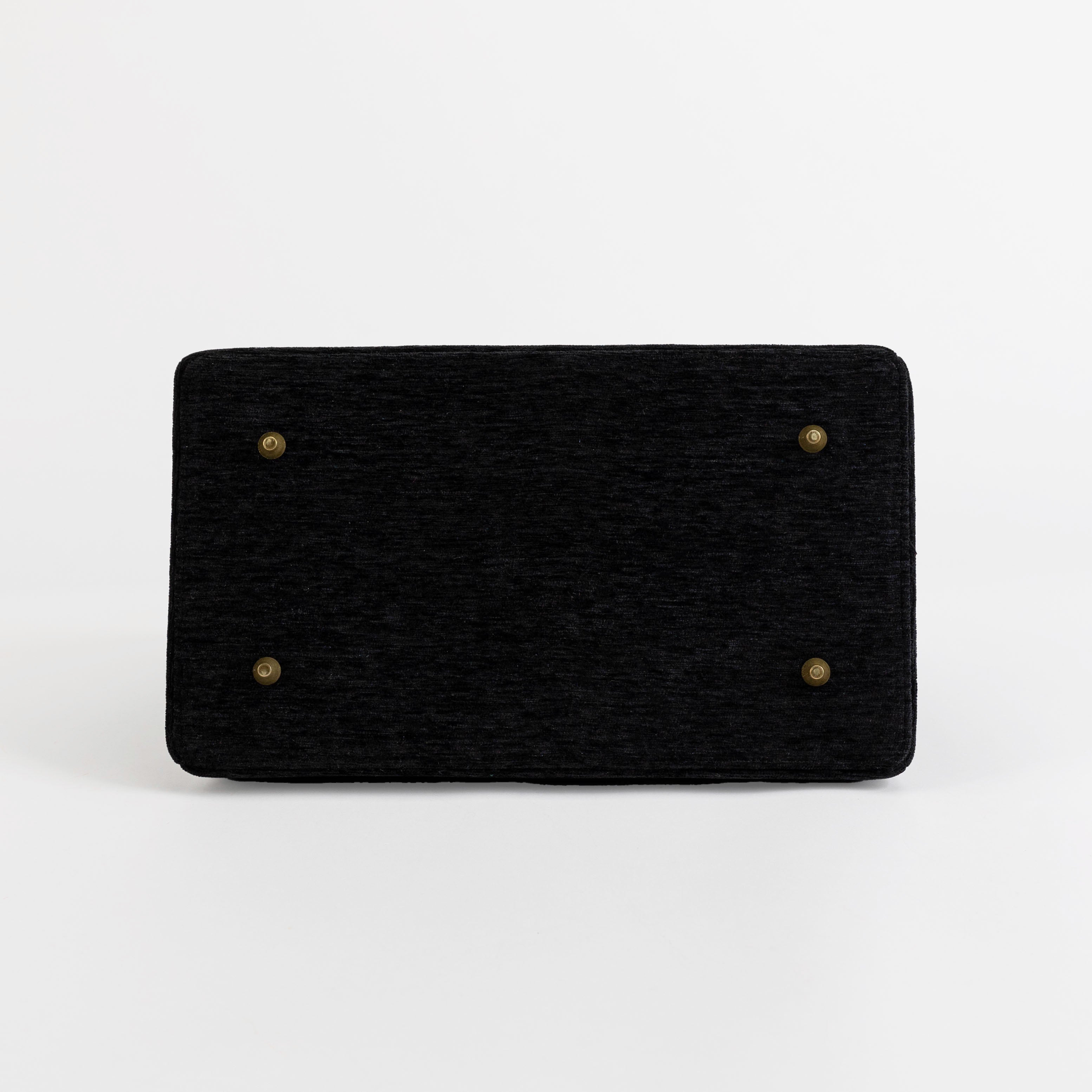 Solid Black Celine Carpet Gladstone Bag of America bottom