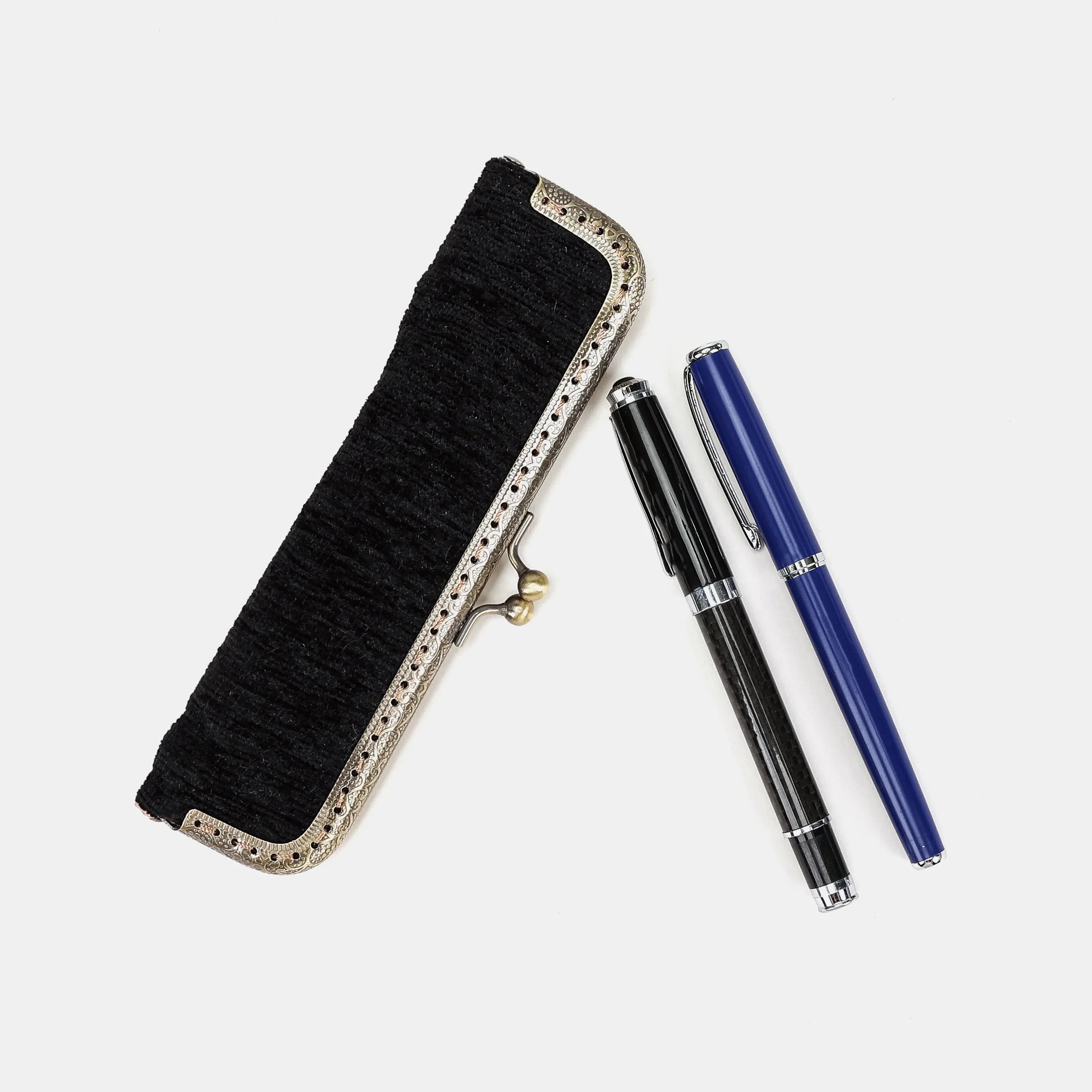 Solid Black Duo Pen Case Carpetbag of America main