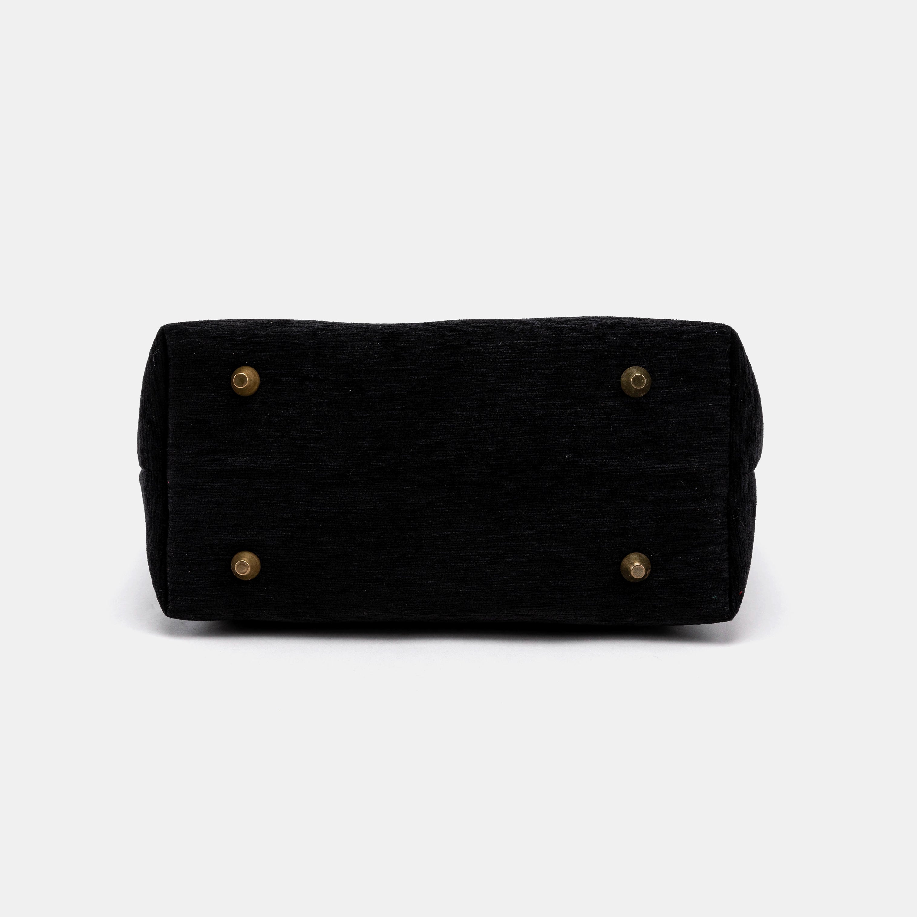 Solid Black Everyday Tote Bag of America bottom