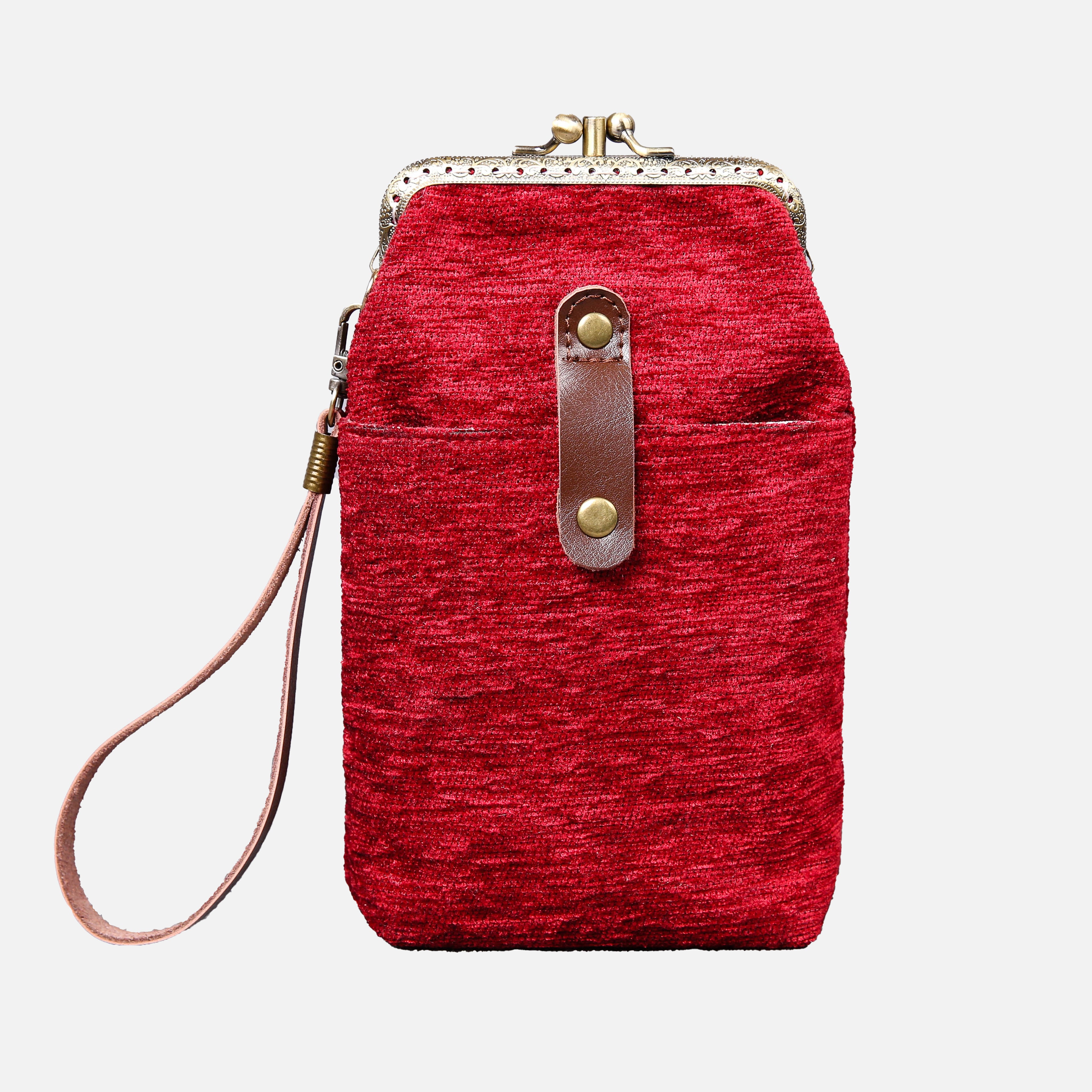 Solid Color Series Carpet Phone Case Carpetbag of America Red