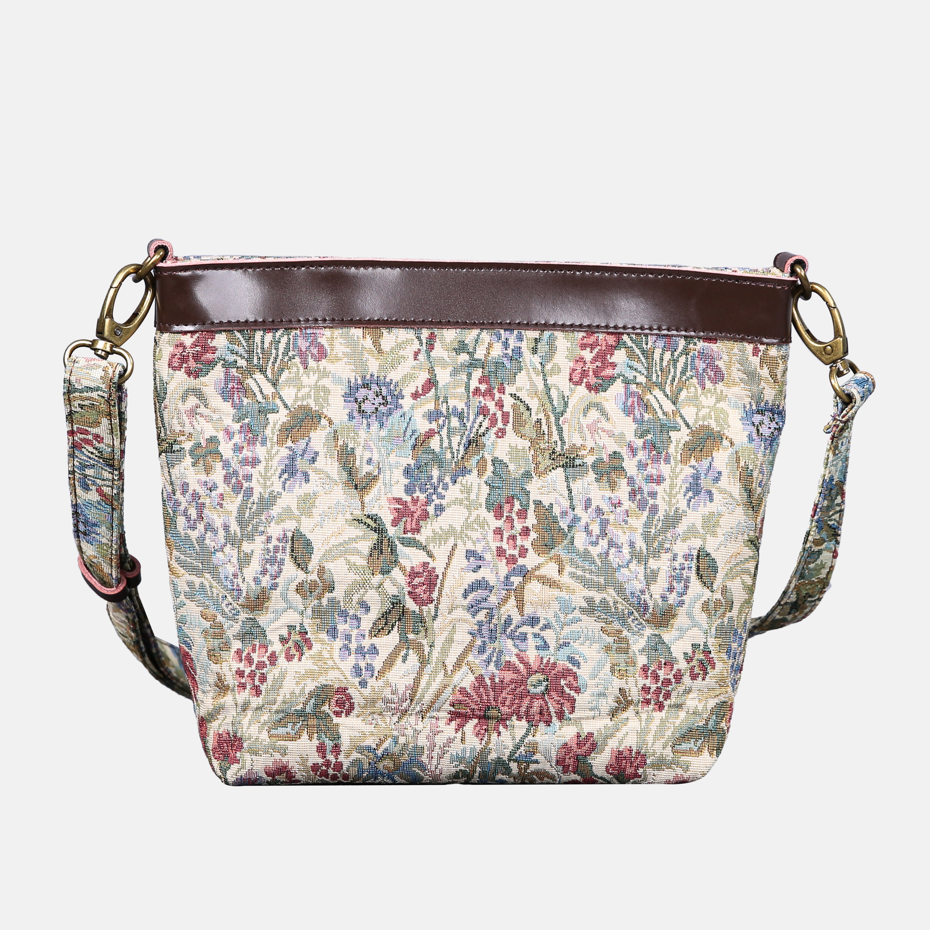 Spring Valley Mint Carpet Crossbody Bag carpet bag MCW Handmade of America back