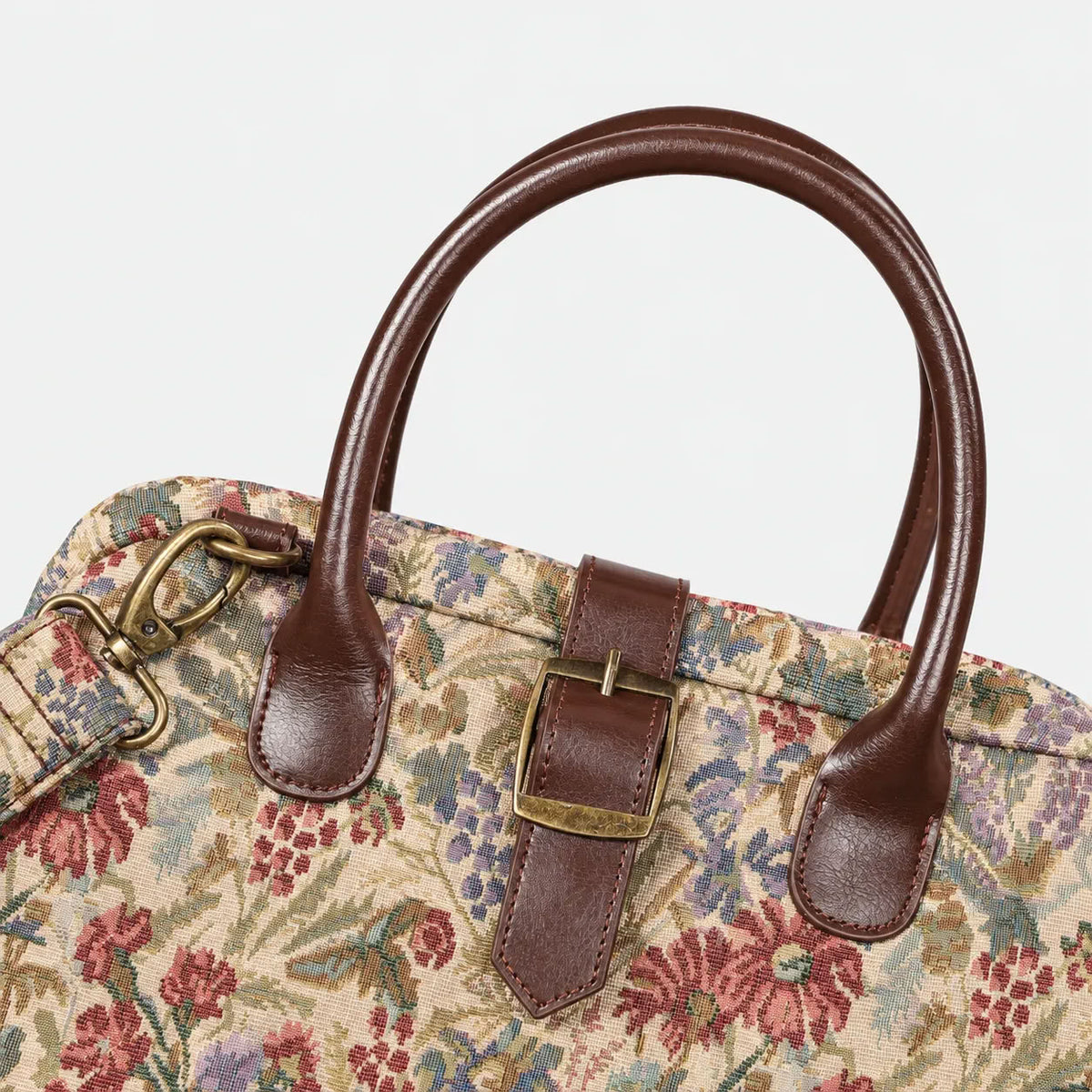 Spring Valley Mint Carpet Handbag Purse carpet bag MCW Handmade of America buckle