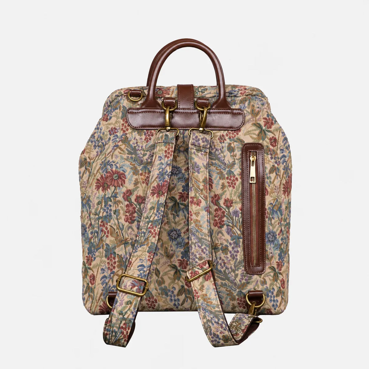 Spring Valley Mint Carpet Laptop Backpack Carpetbag of America back