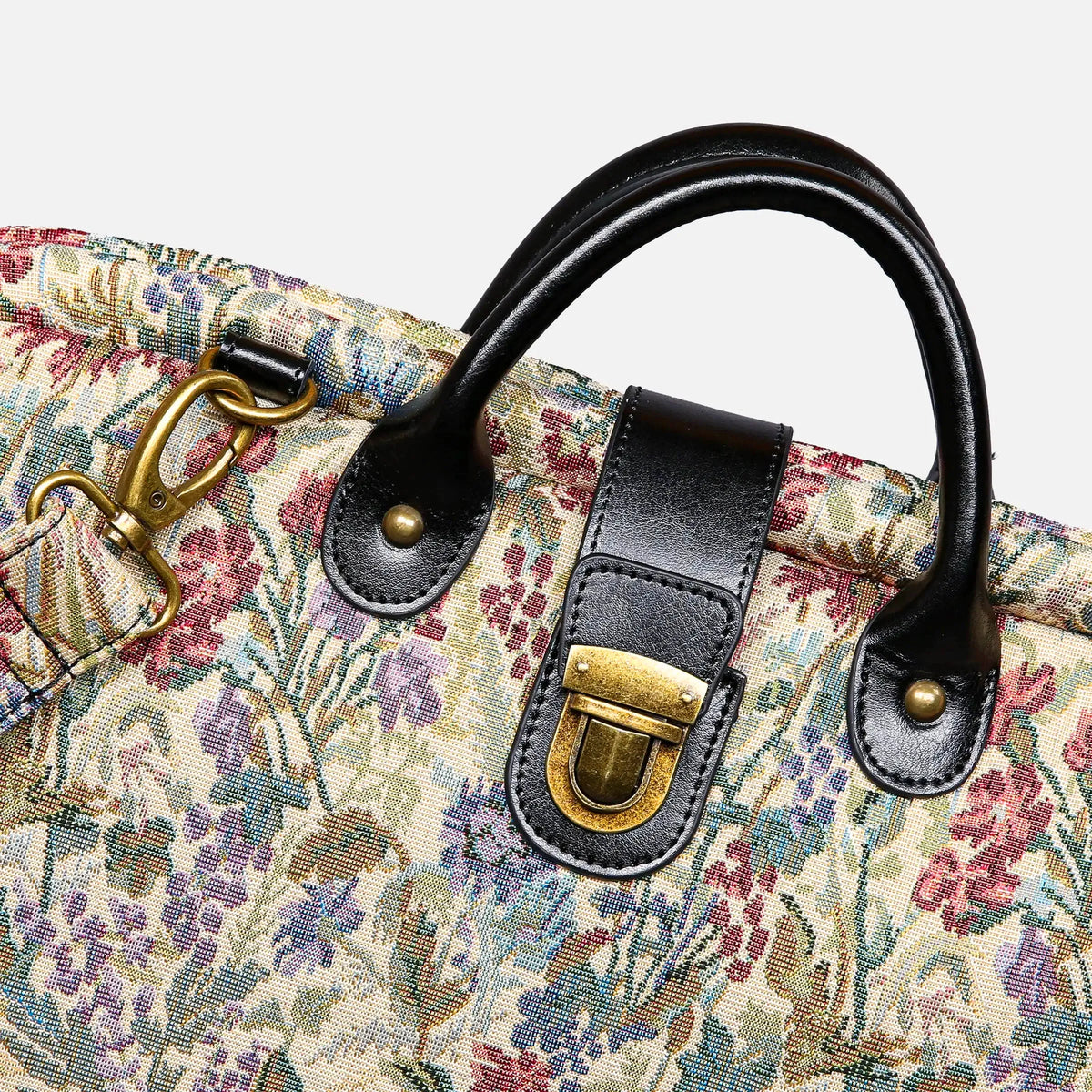 Spring Valley Mint Laptop Work Bag carpet bag of America handle