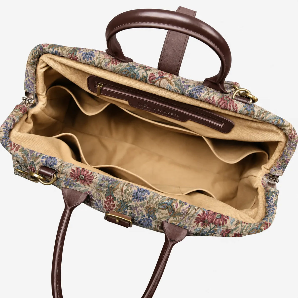 Spring Valley Mint Mary Poppins Weekender Carpetbag inside