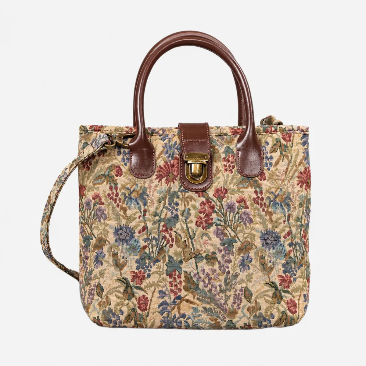 Spring Valley Mint Tuck Lock Carpet Satchel carpet bag MCW Handmade of America main