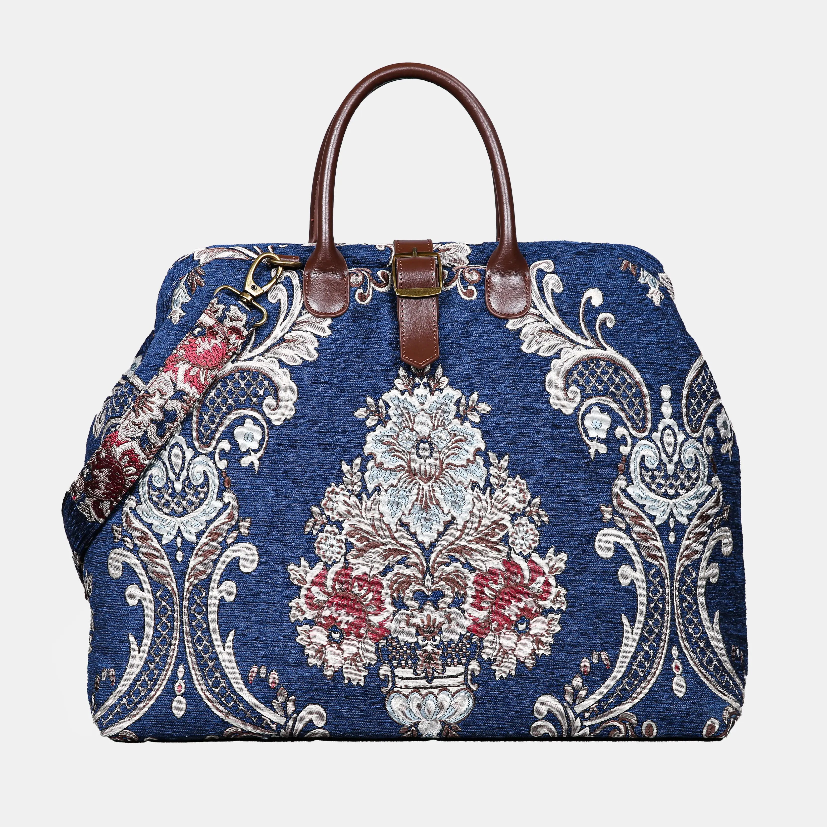 Griccia Blue Mary Poppins Weekender carpet bag MCW Handmade main