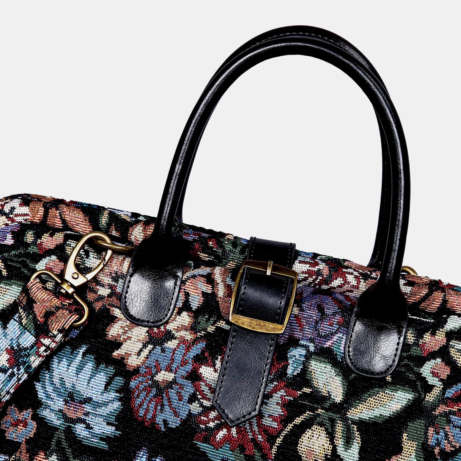 Colorful Cosmos Mary Poppins Weekender Carpetbag of America buckle