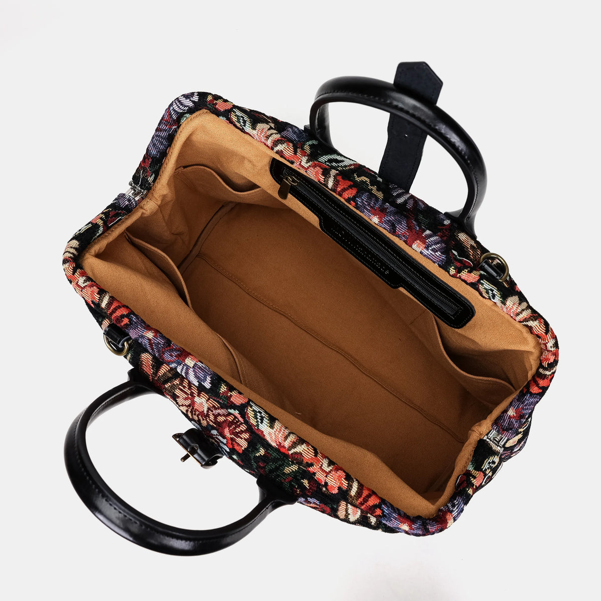 Colorful Cosmos Mary Poppins Weekender Carpetbag of America inside