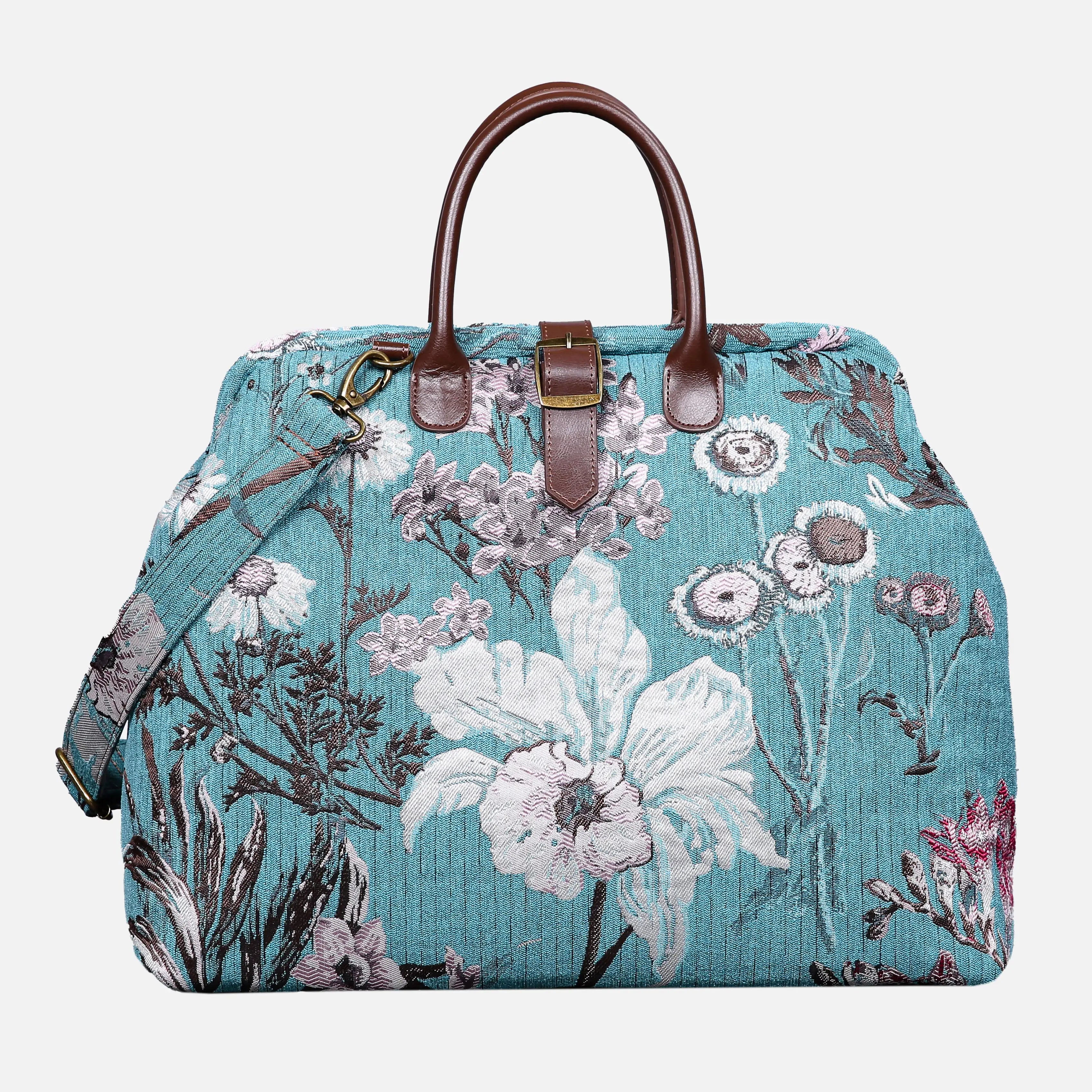 Jasmine Teal Mary Poppins Weekender Carpetbag of America main