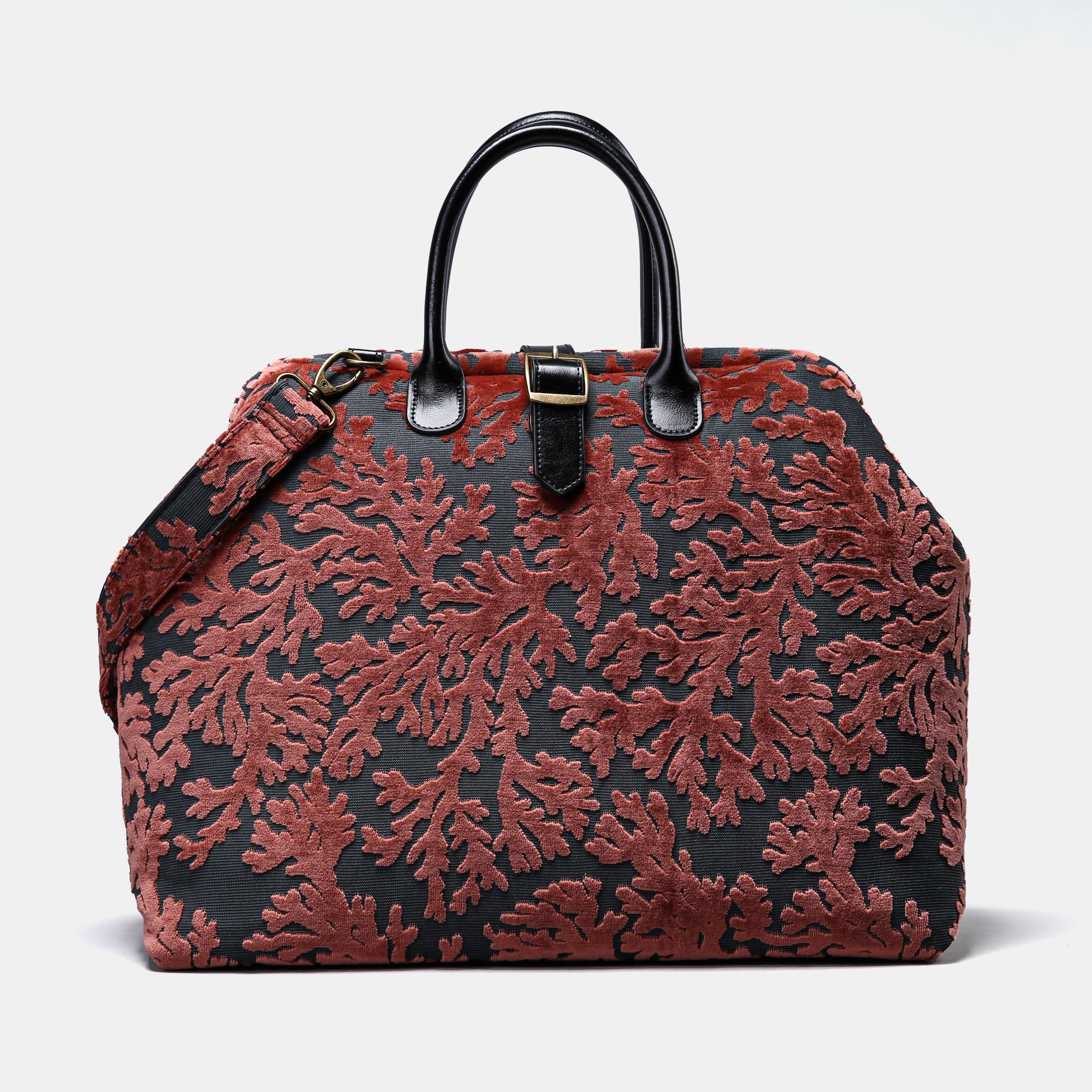 St Tropez Scuba Coral Mary Poppins Weekender carpet bag MCW Handmade