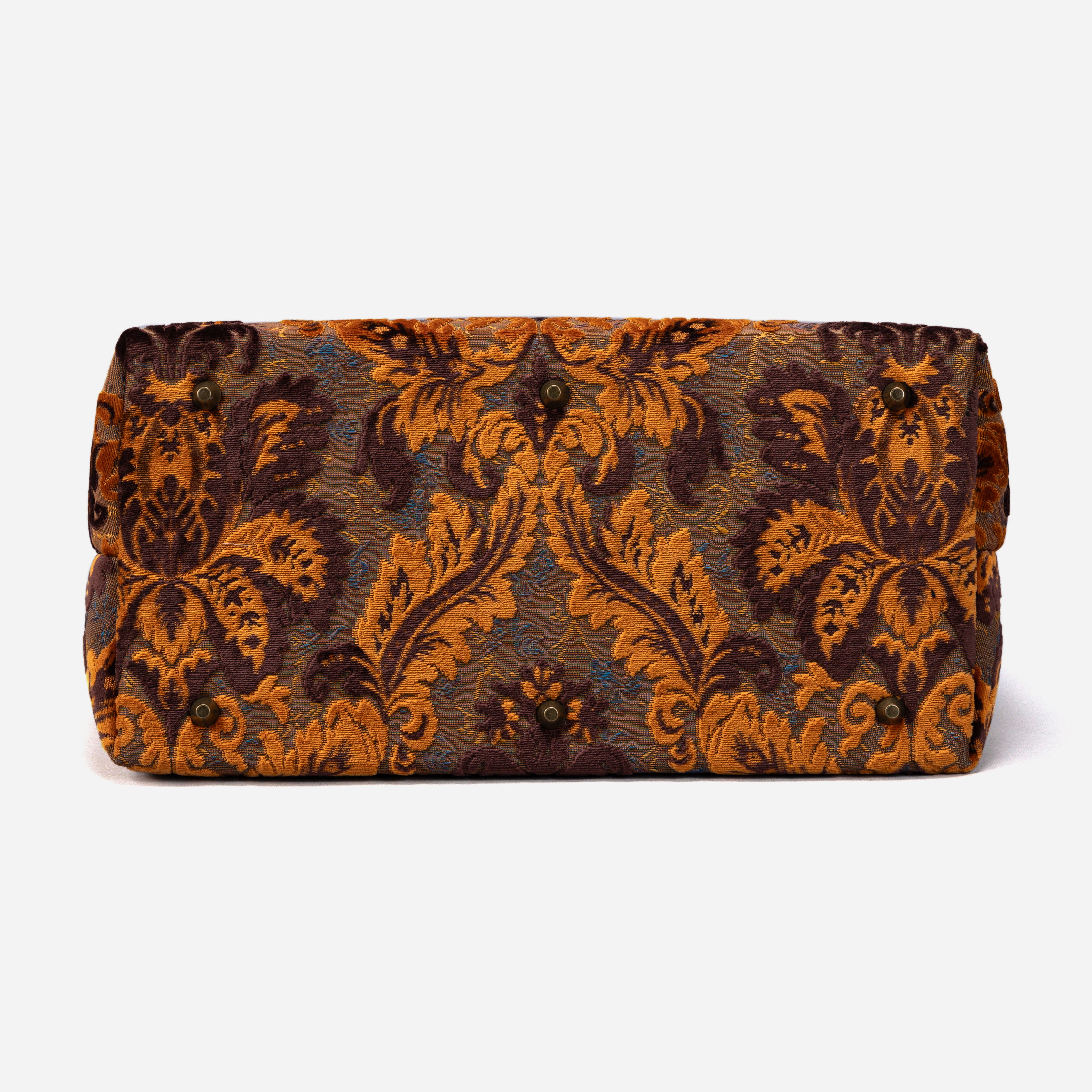 Mary Poppins Carpetbag Revival sienna weekender bottom