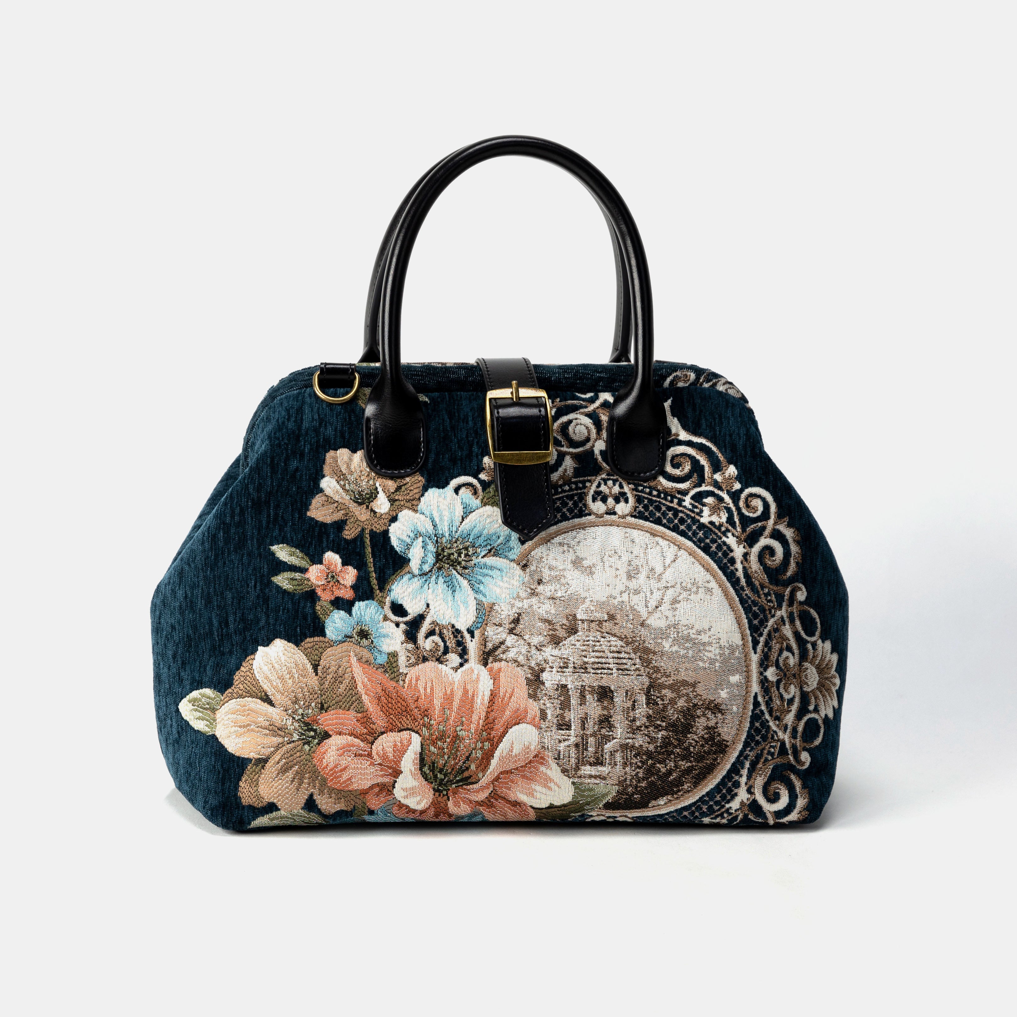 Chateau Cyprus Green Handbag Purse Carpetbag of America front