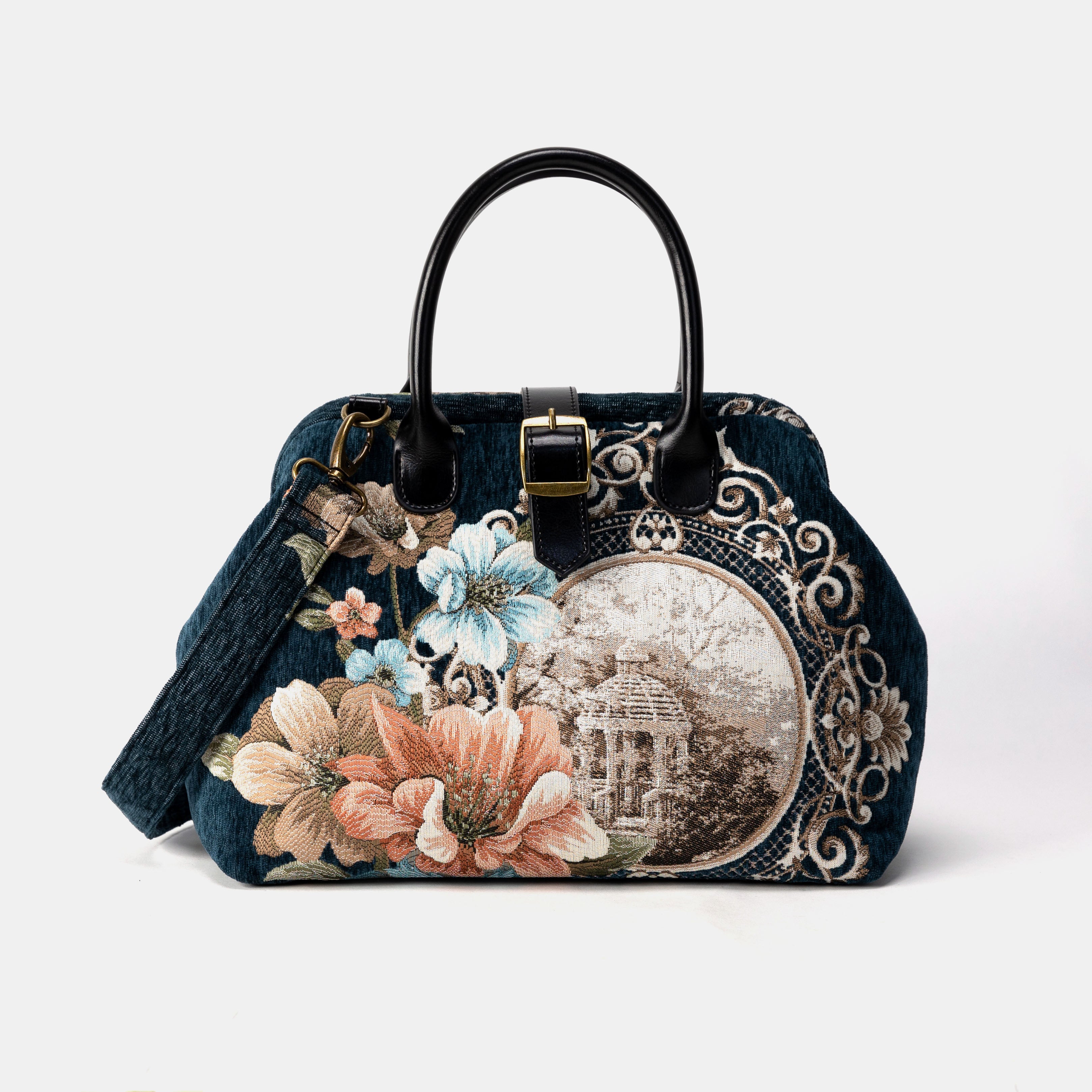 Chateau Cyprus Green Handbag Purse Carpetbag of America main