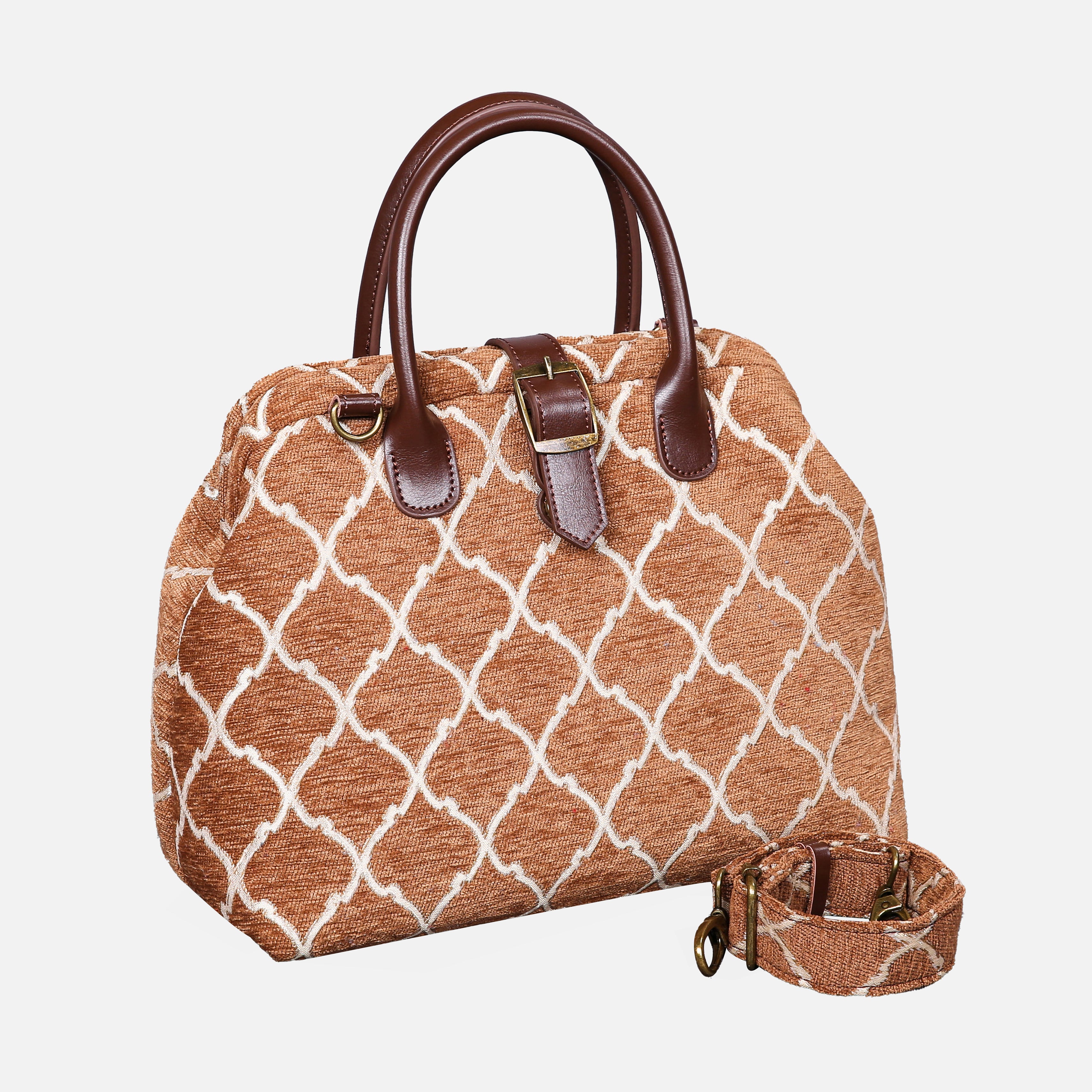 Quartz Cocoa Carpet Handbag Purse carpet bag MCW Handmade-3