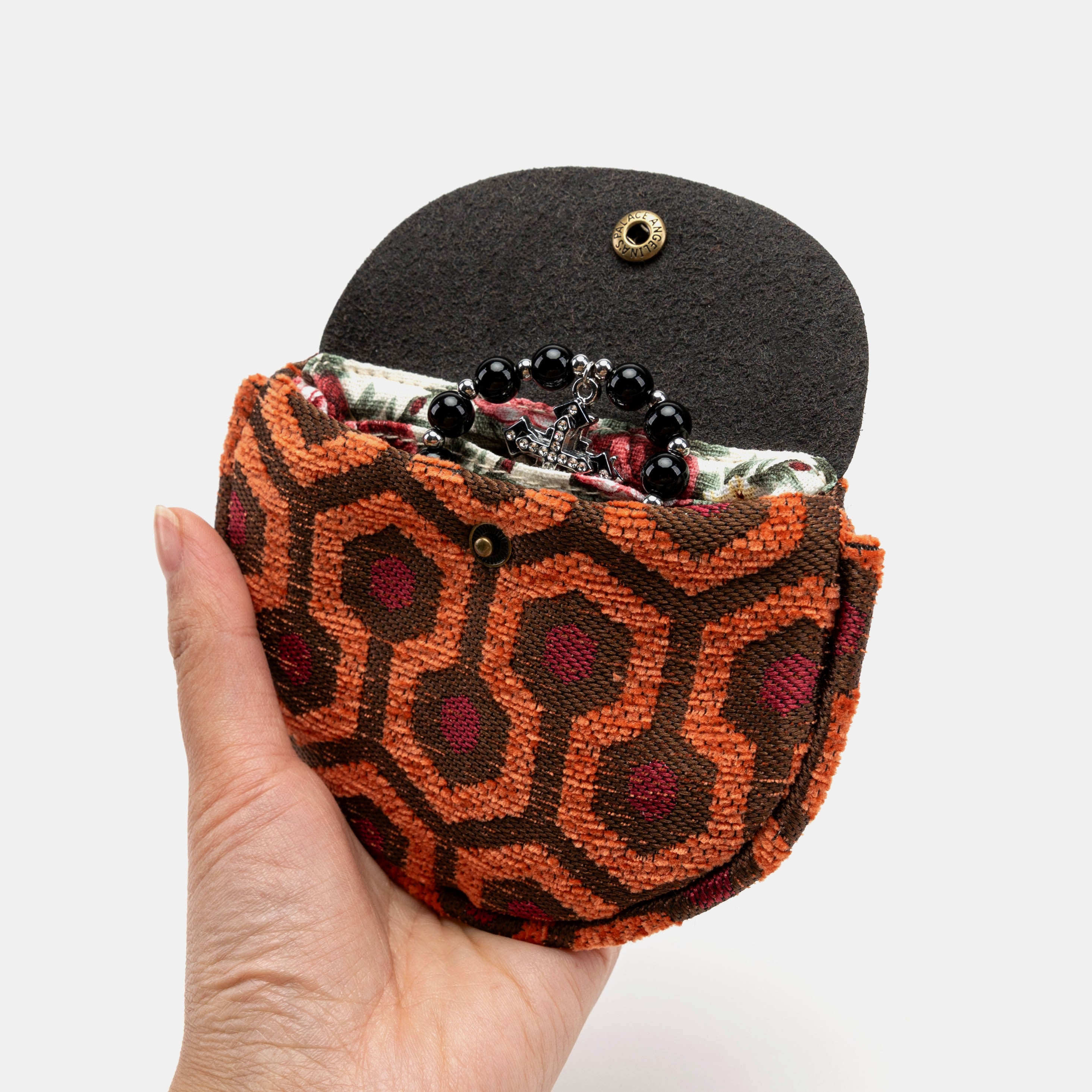 "The Shining" Overlook Hotel Rosary Bag Carpetbag of America opening