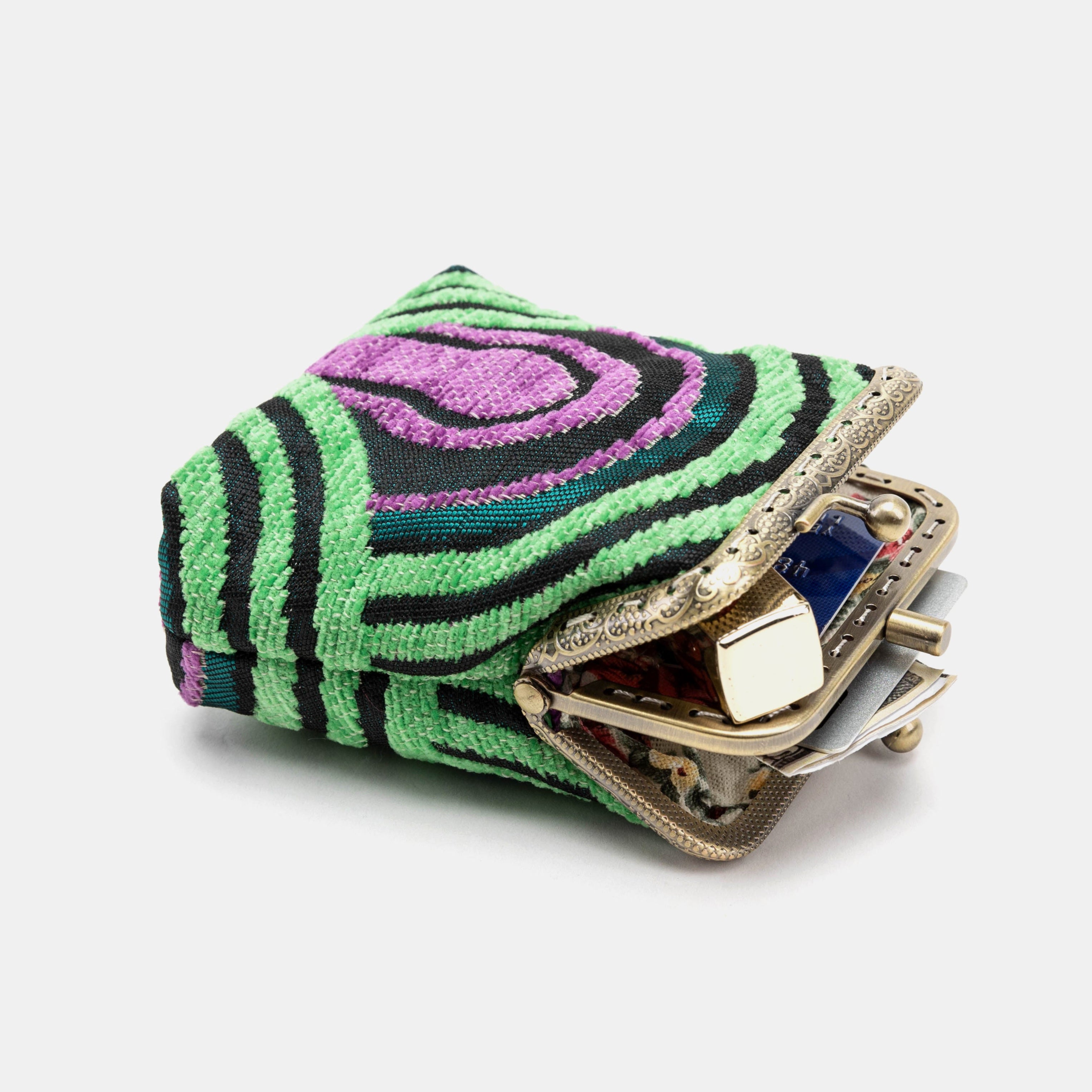 Room 237 The Shining Overlook Hotel Double Kiss Clasp Coin Purse open to the side