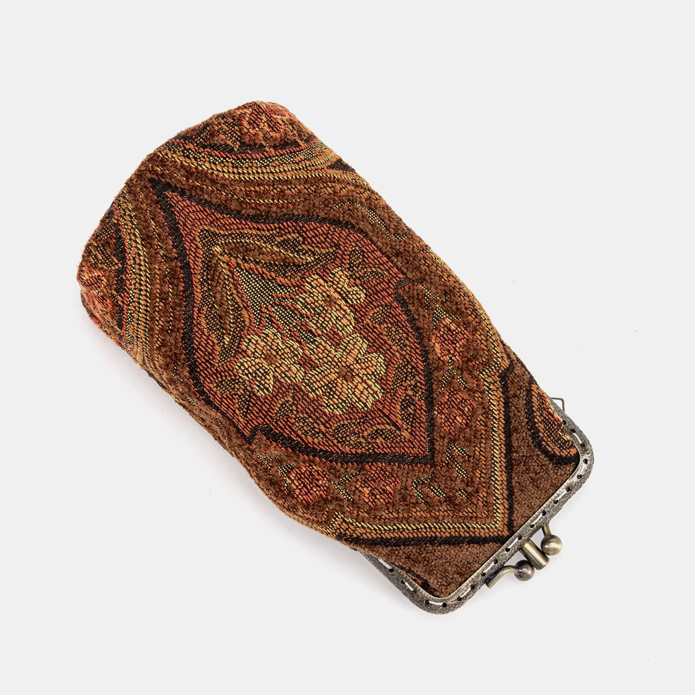 Damask D. Brown Carpet Eyeglasses Case of America main