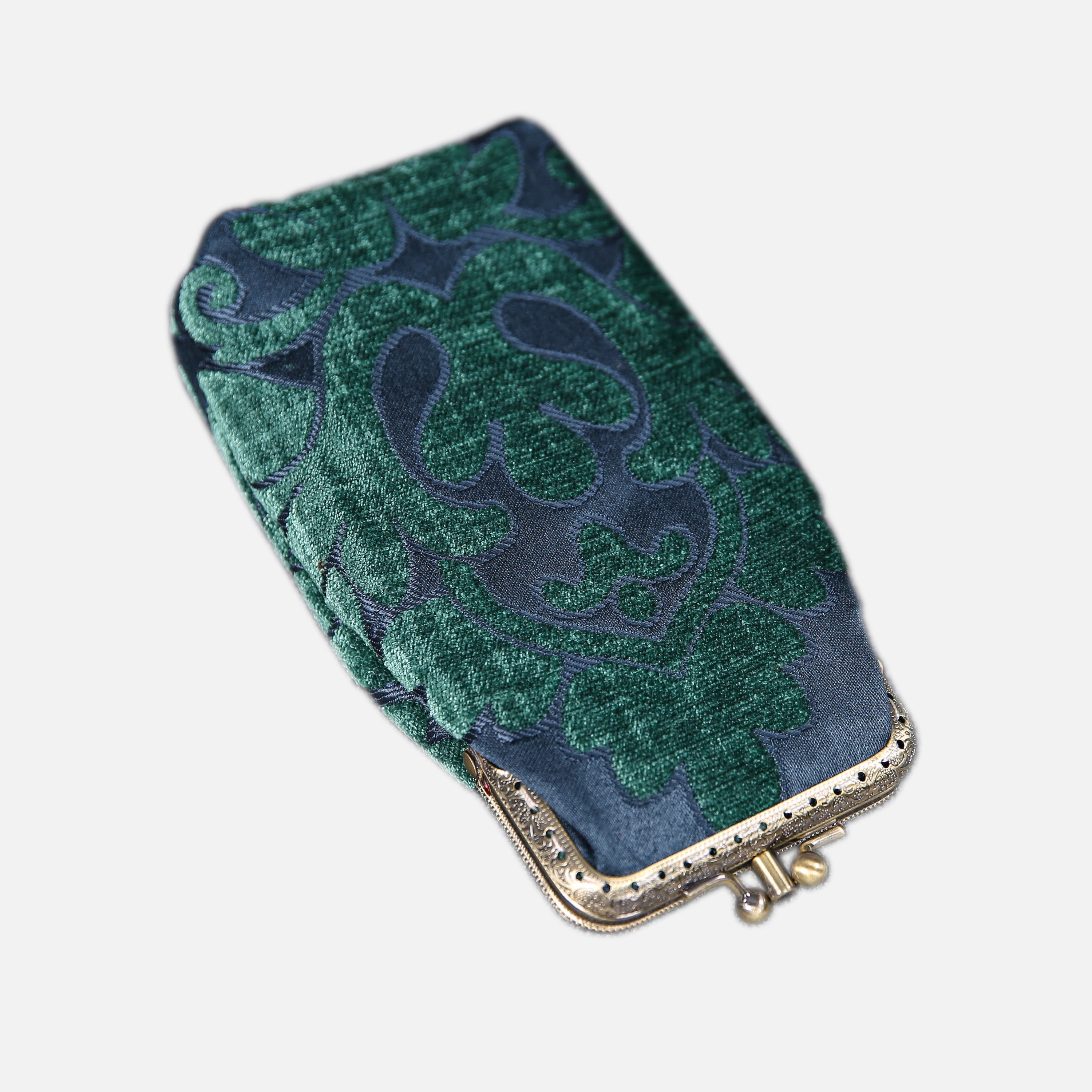 Queen Hunter Green Carpet Eyeglasses Case MCW Handmade