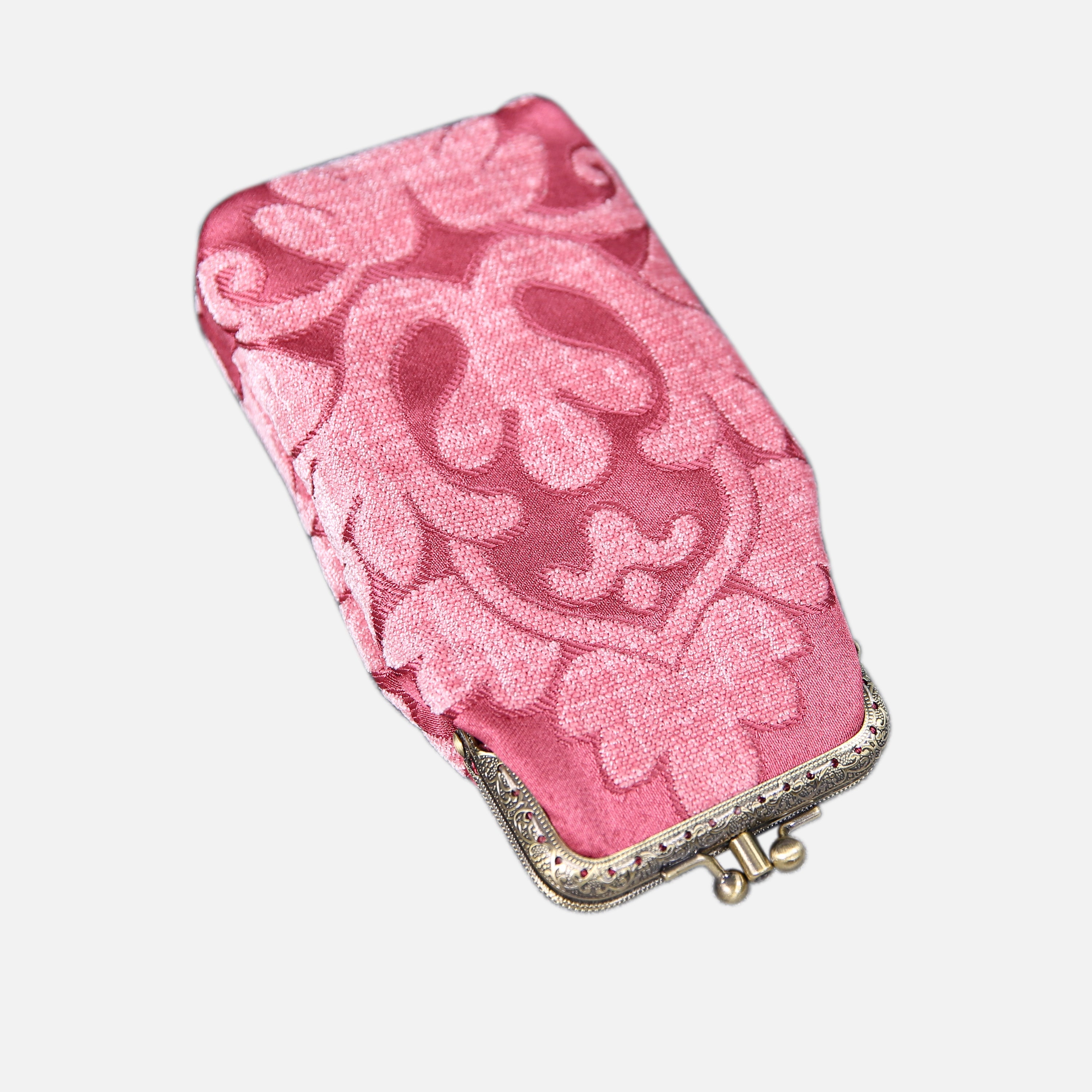 Queen Rose Pink Carpet Eyeglasses Case  MCW Handmade