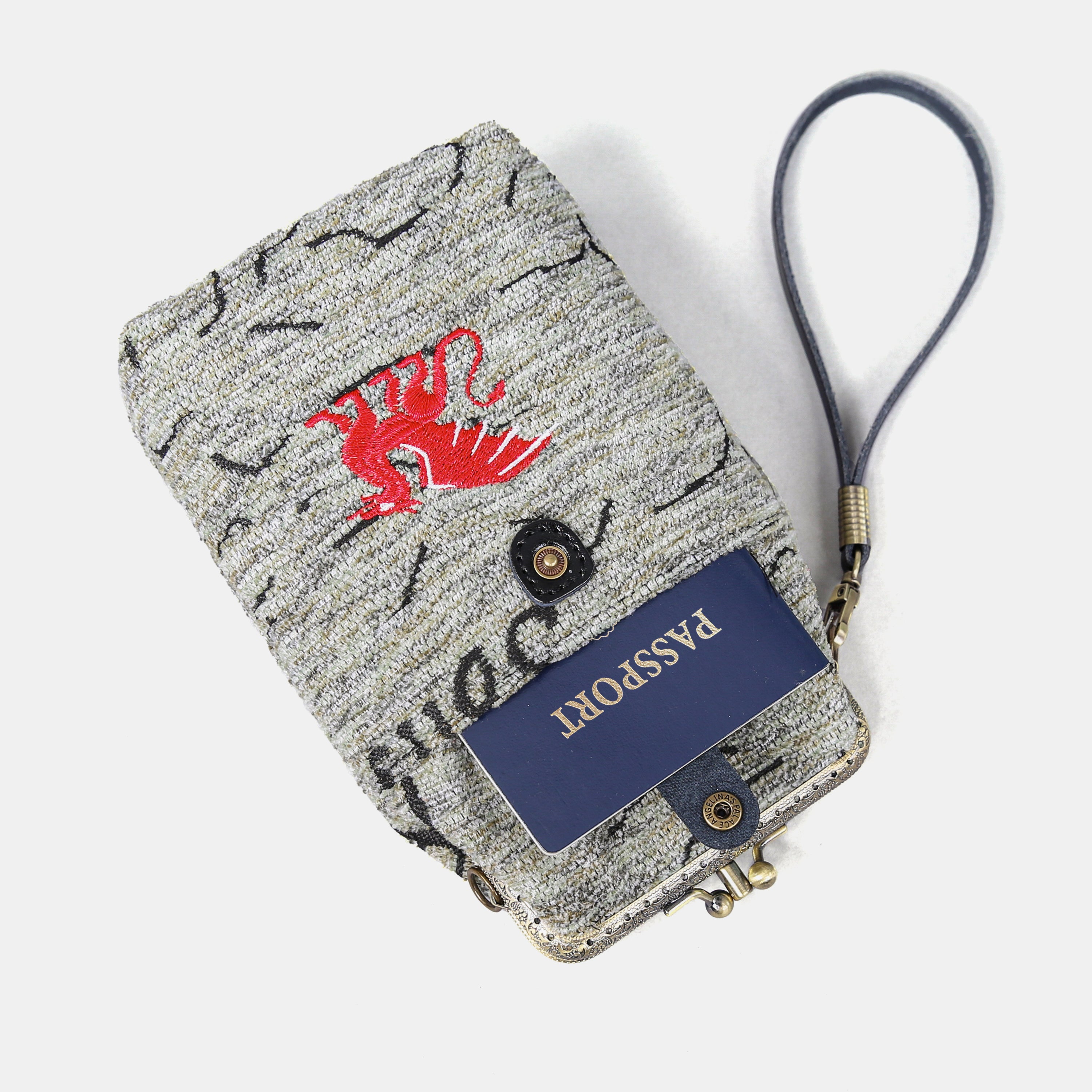 Here Be Dragons Carpet Phone Case Carpetbag of America with card