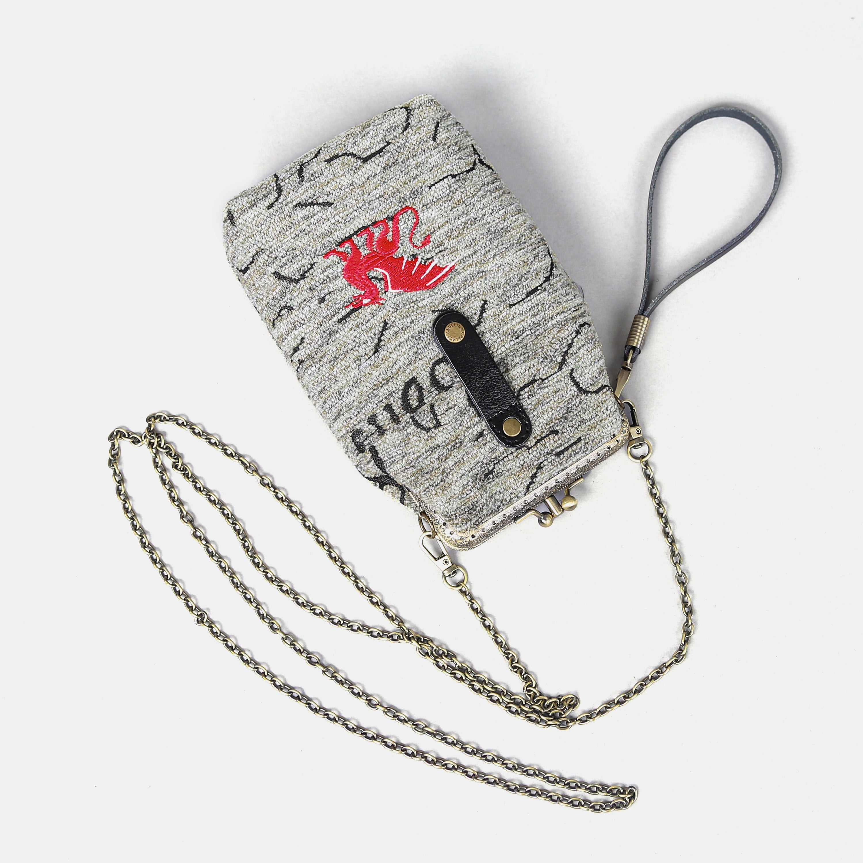 Here Be Dragons Carpet Phone Case Carpetbag of America with shoulder strap