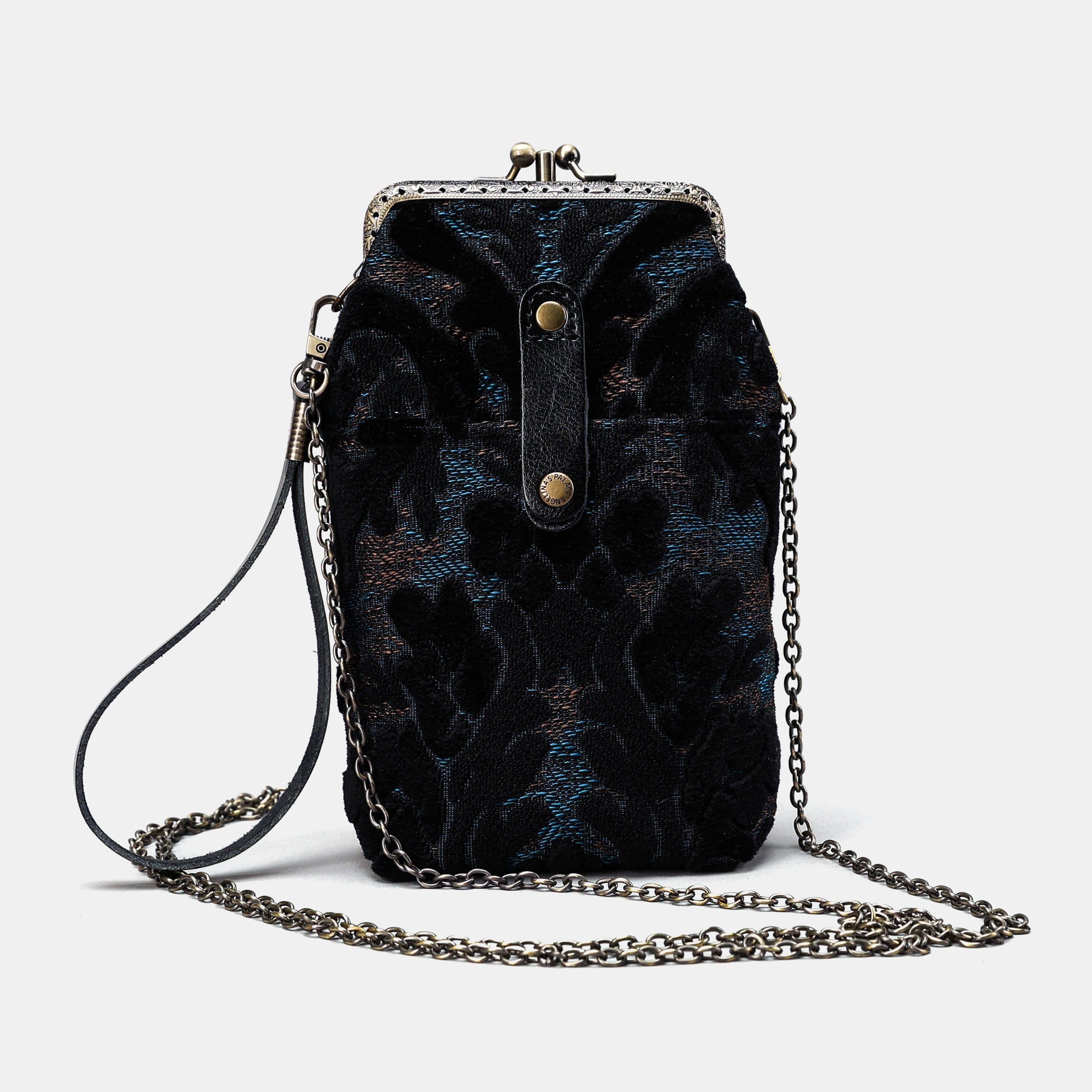Burnout Velvet Black Carpet Phone Case MCW Handmade-1