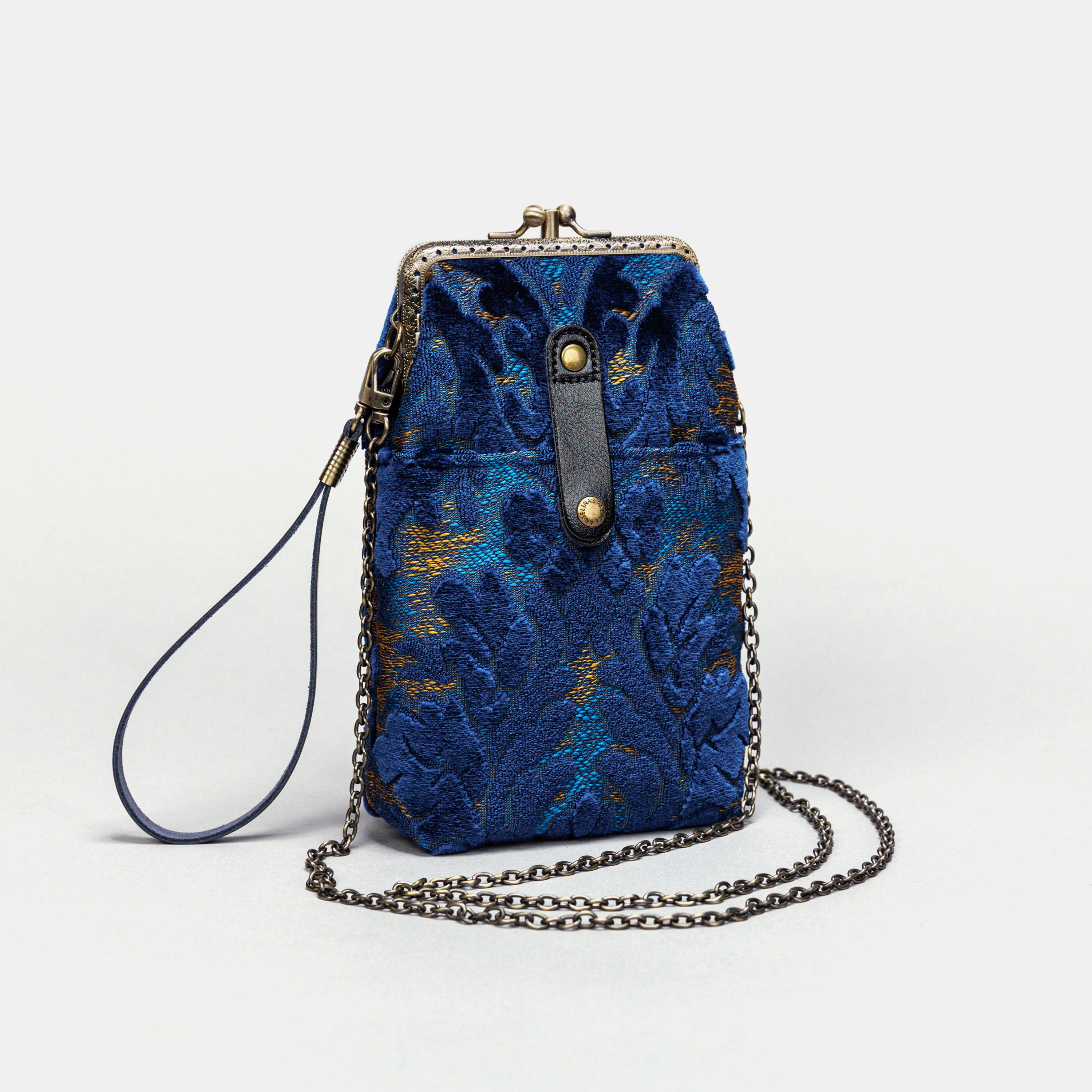 Burnout Velvet Navy Carpet Phone Case  MCW Handmade-1