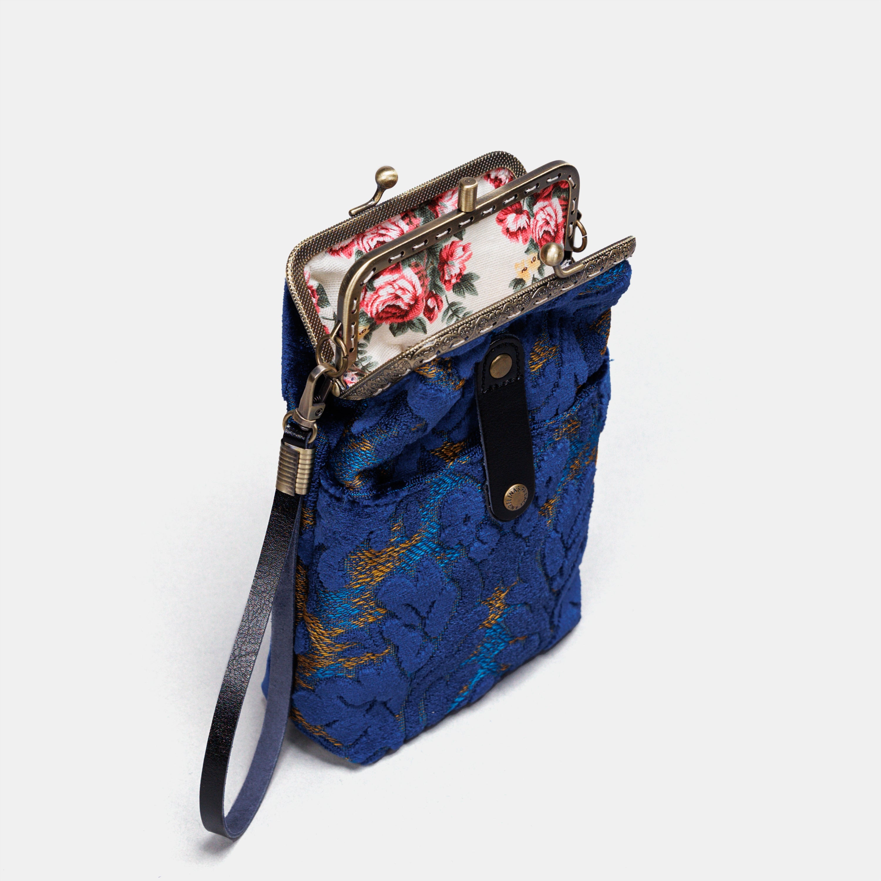 Burnout Velvet Navy Carpet Phone Case MCW Handmade-5