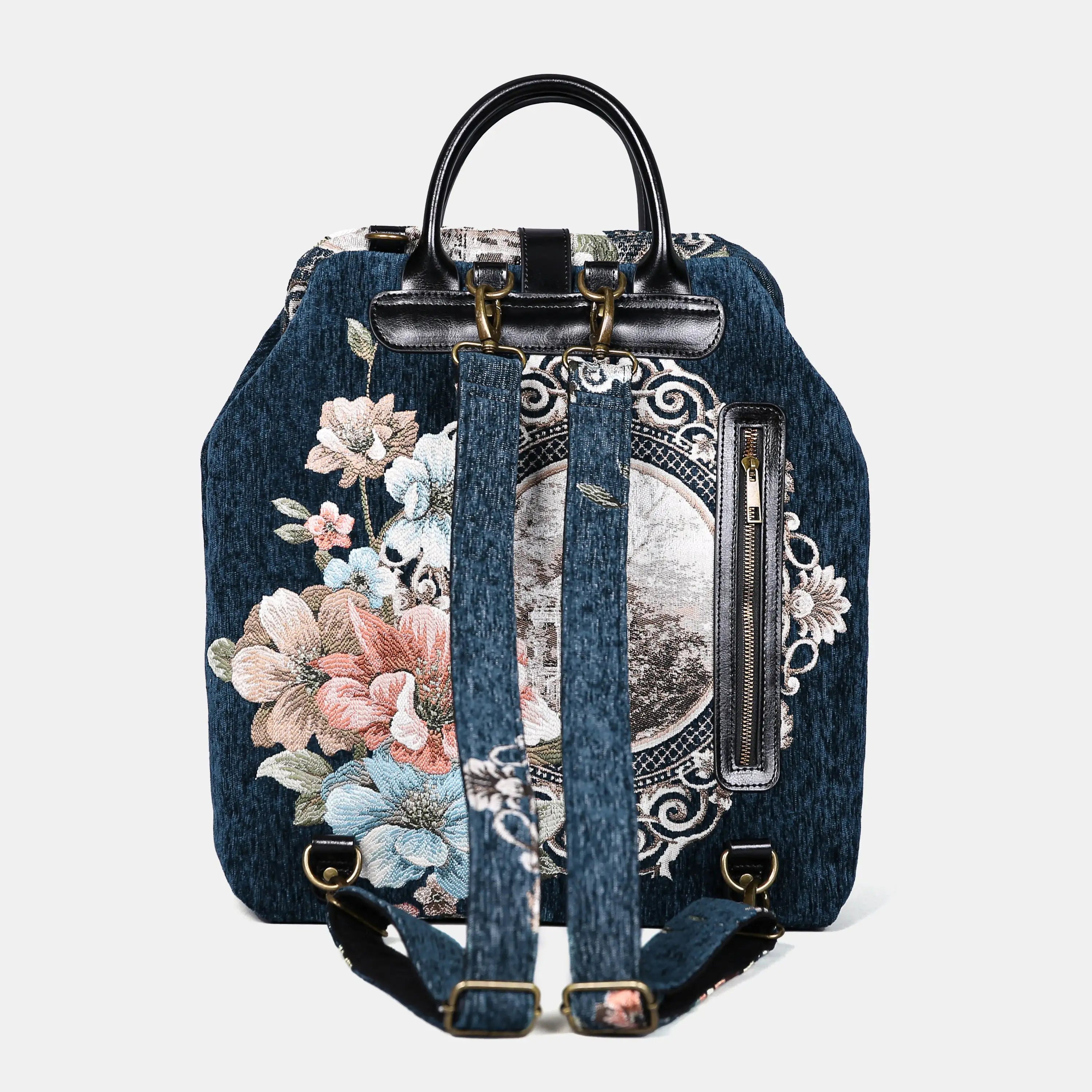 Chateau Cyprus Green Carpet Laptop Backpack Carpetbag of America back