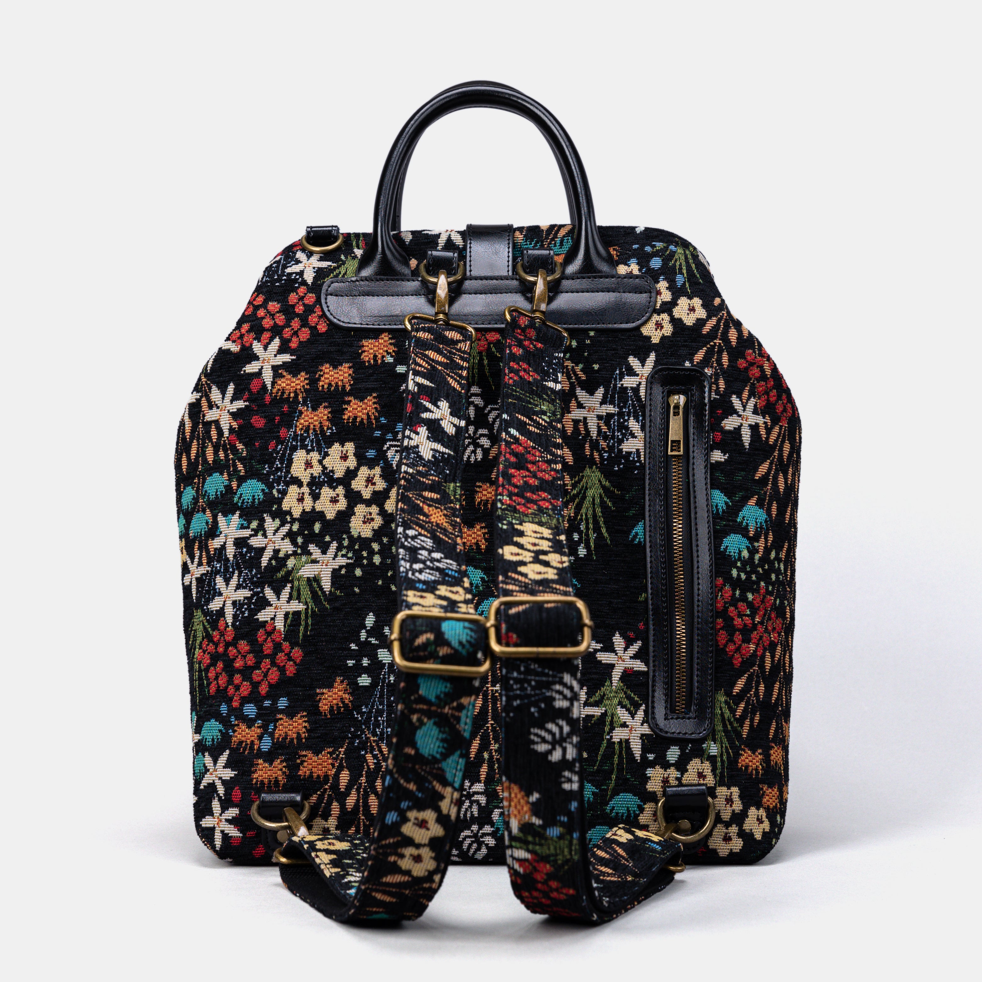 Night Garden Carpet Laptop Backpack back