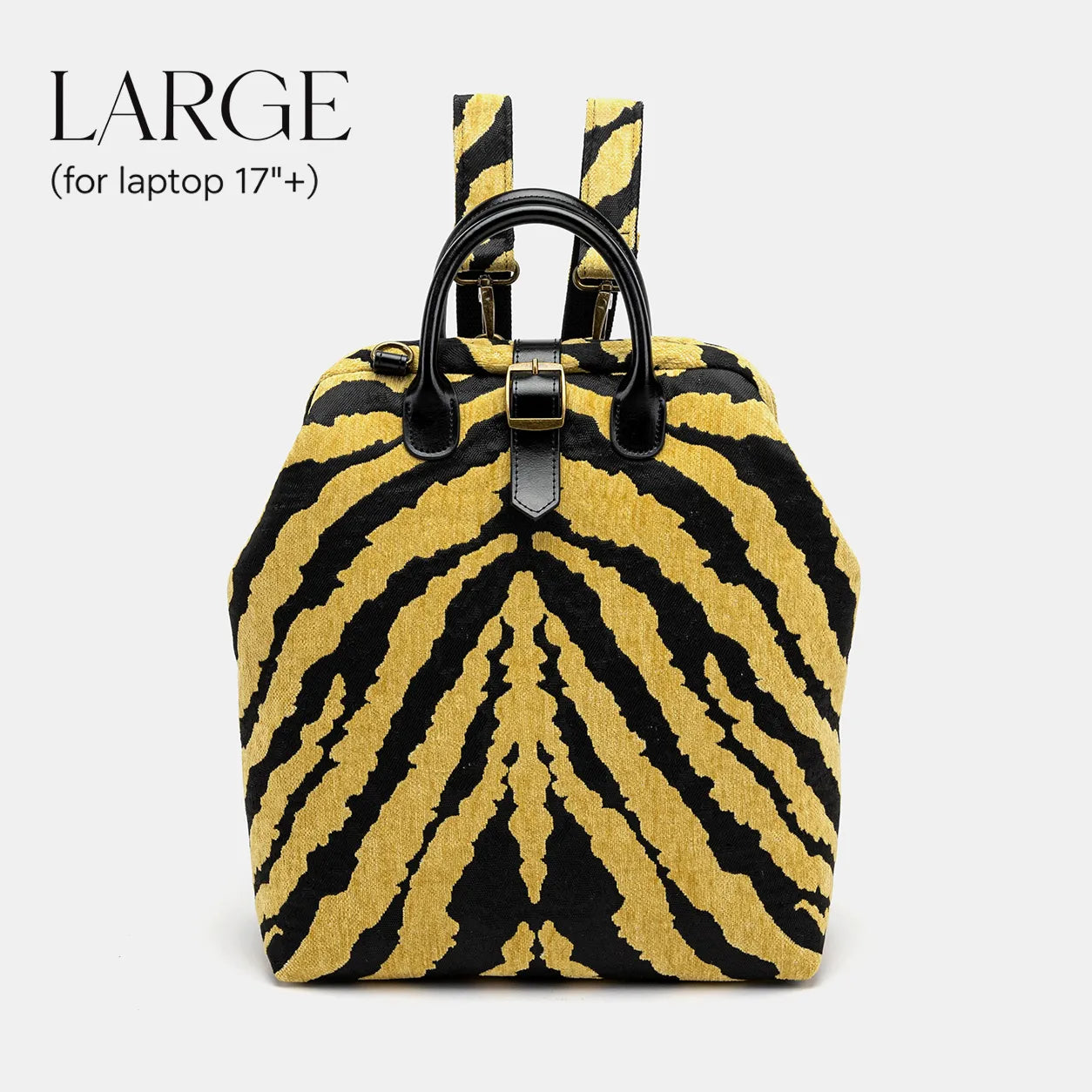 Tiger Stripe Carpet Large Laptop Backpack Carpetbag of America main