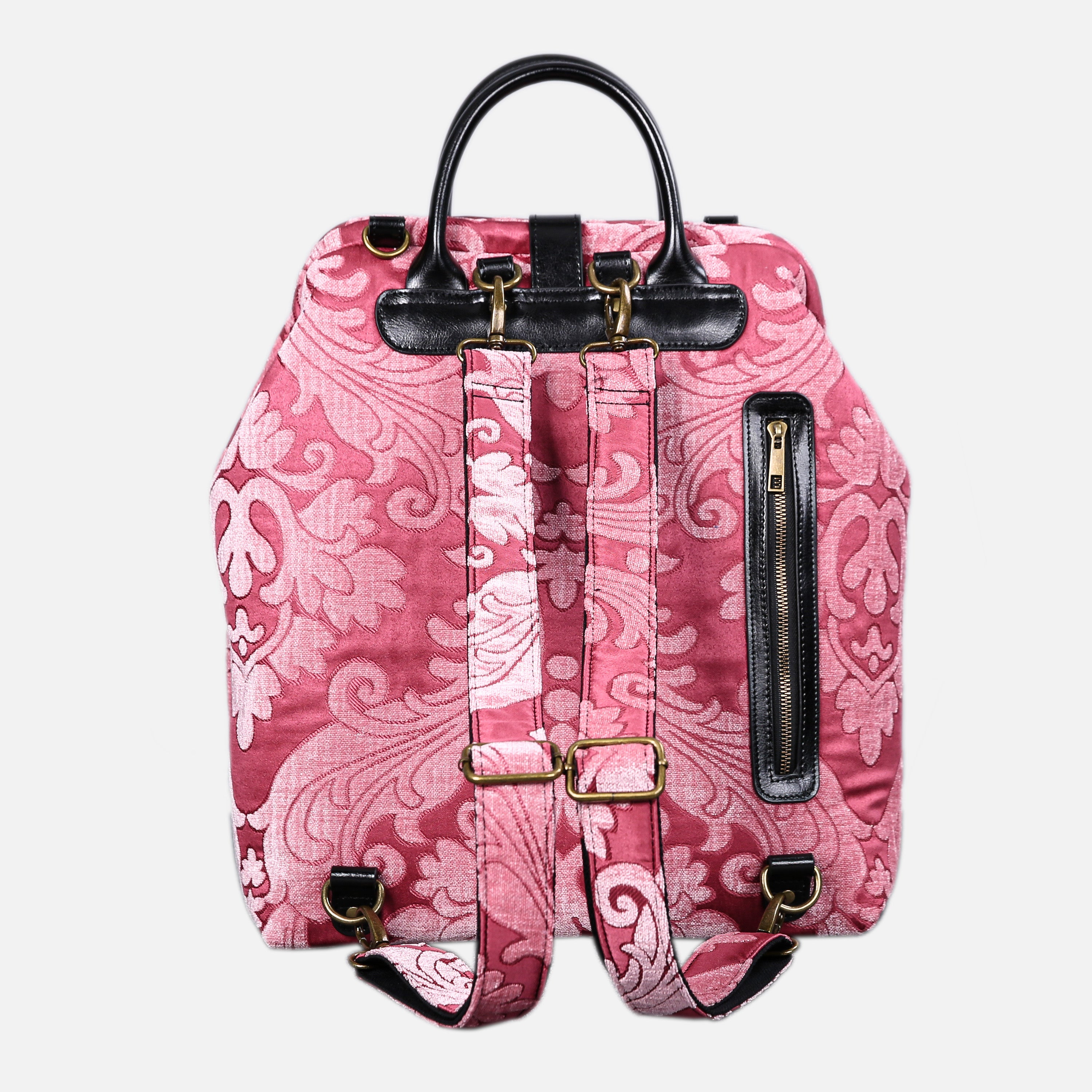 Queen Rose Pink Carpet Laptop Backpack MCW Handmade-4