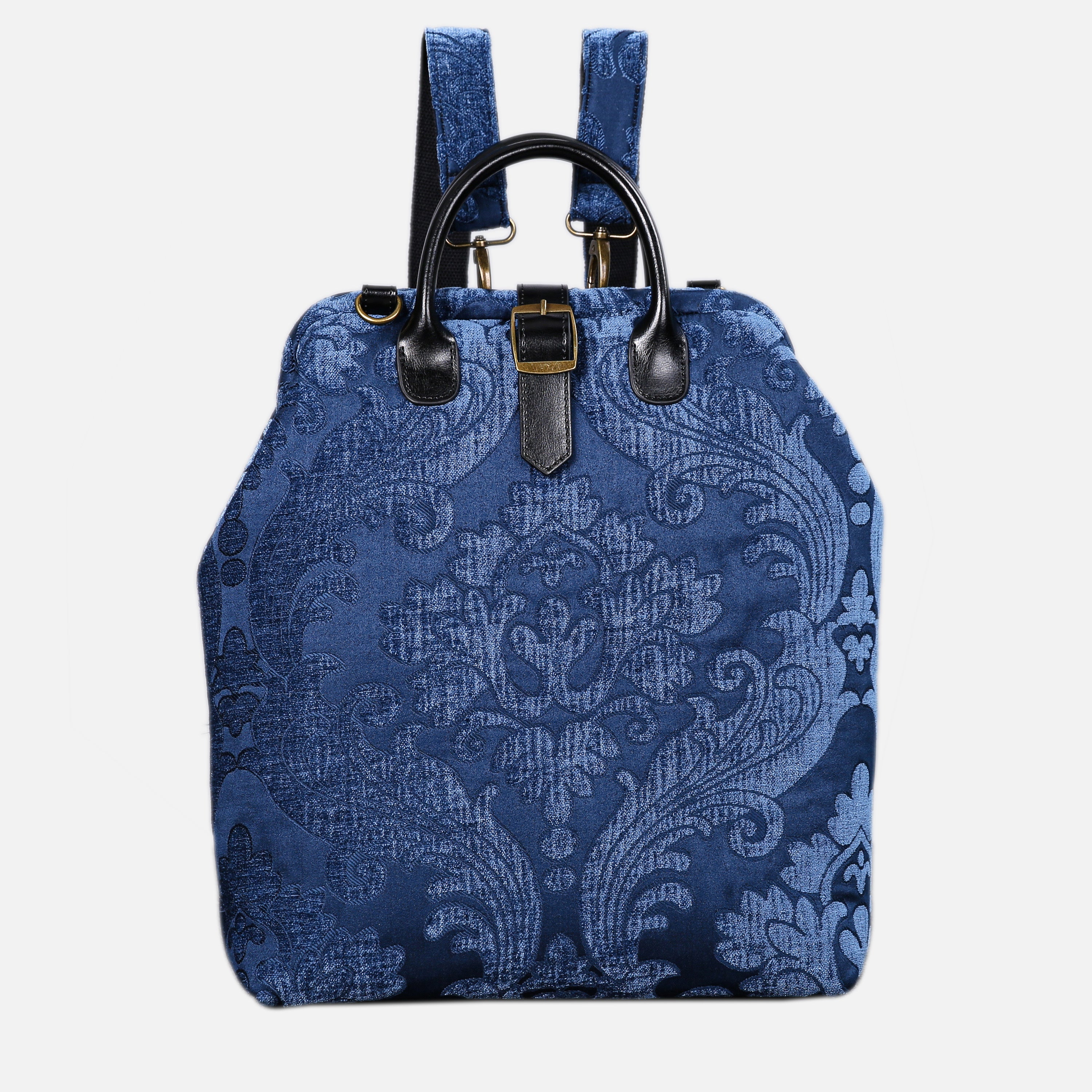 Queen Royal Blue Carpet Laptop Backpack  MCW Handmade