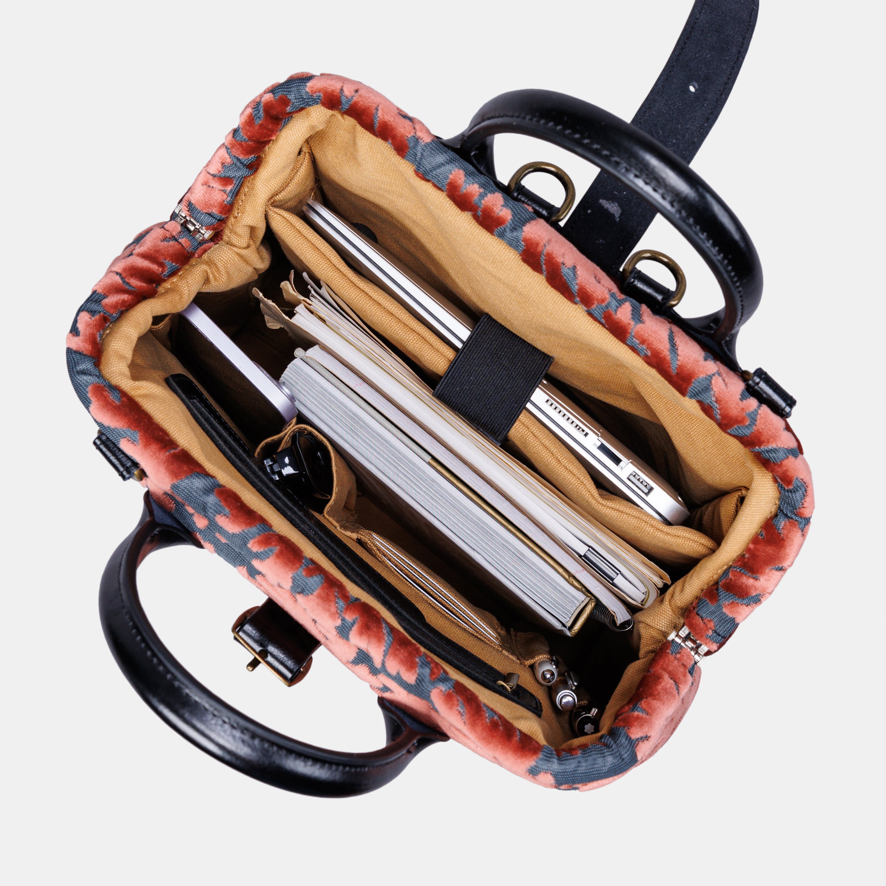 St Tropez Scuba Coral Carpet Laptop Backpack MCW Handmade-8