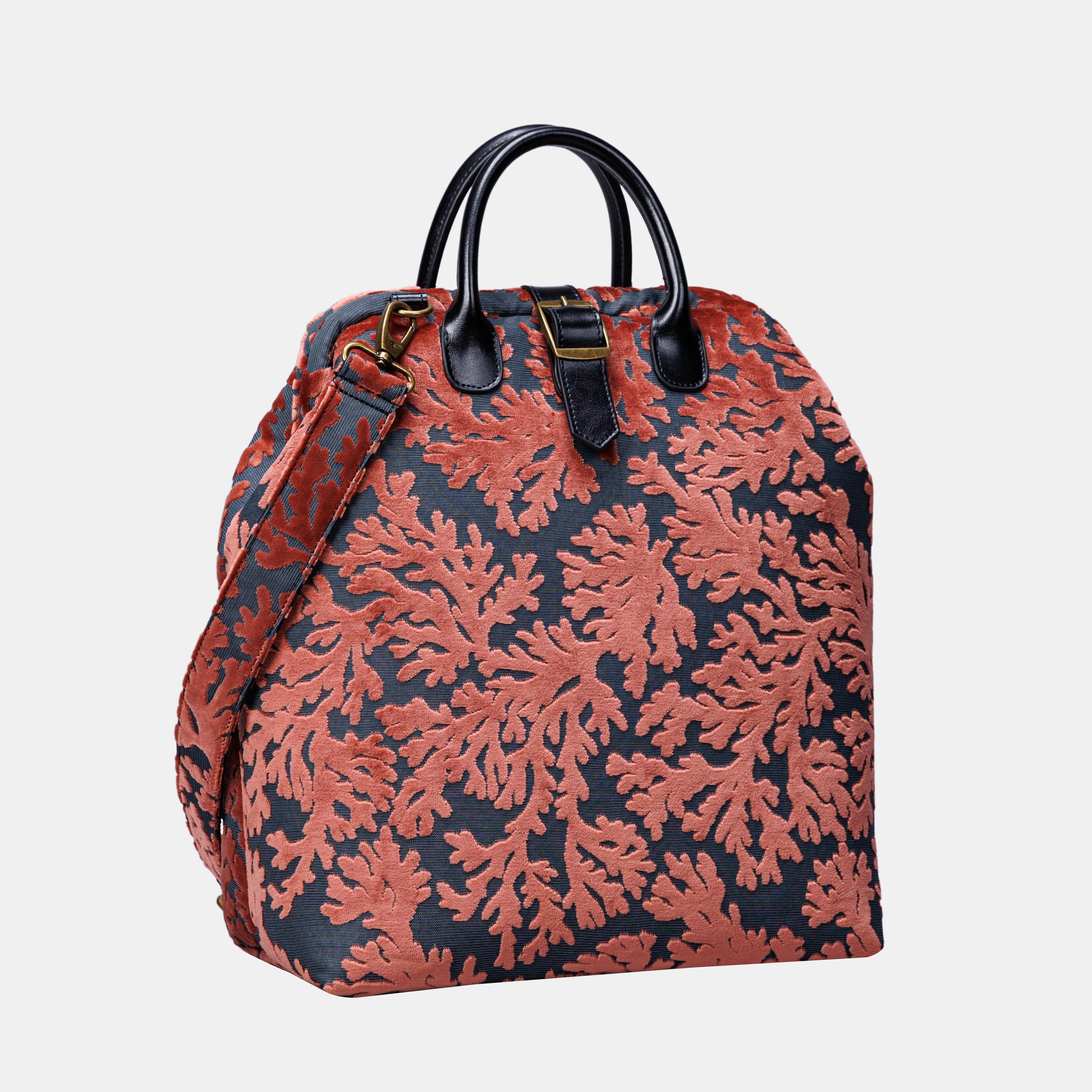 St Tropez Scuba Coral Carpet Laptop Backpack MCW Handmade-4