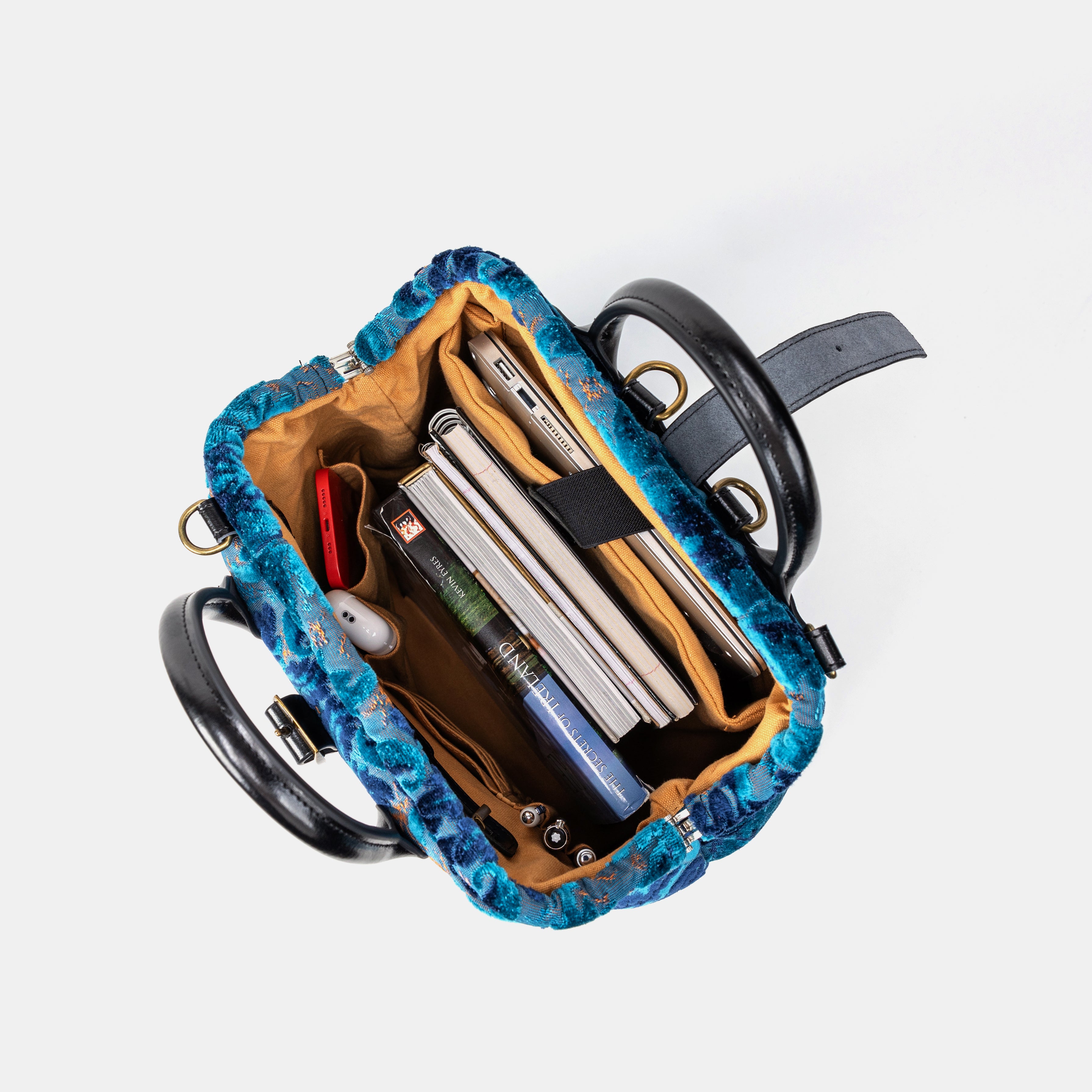 Revival aqua Carpet Laptop Backpack Mary Poppins Bag packing sample