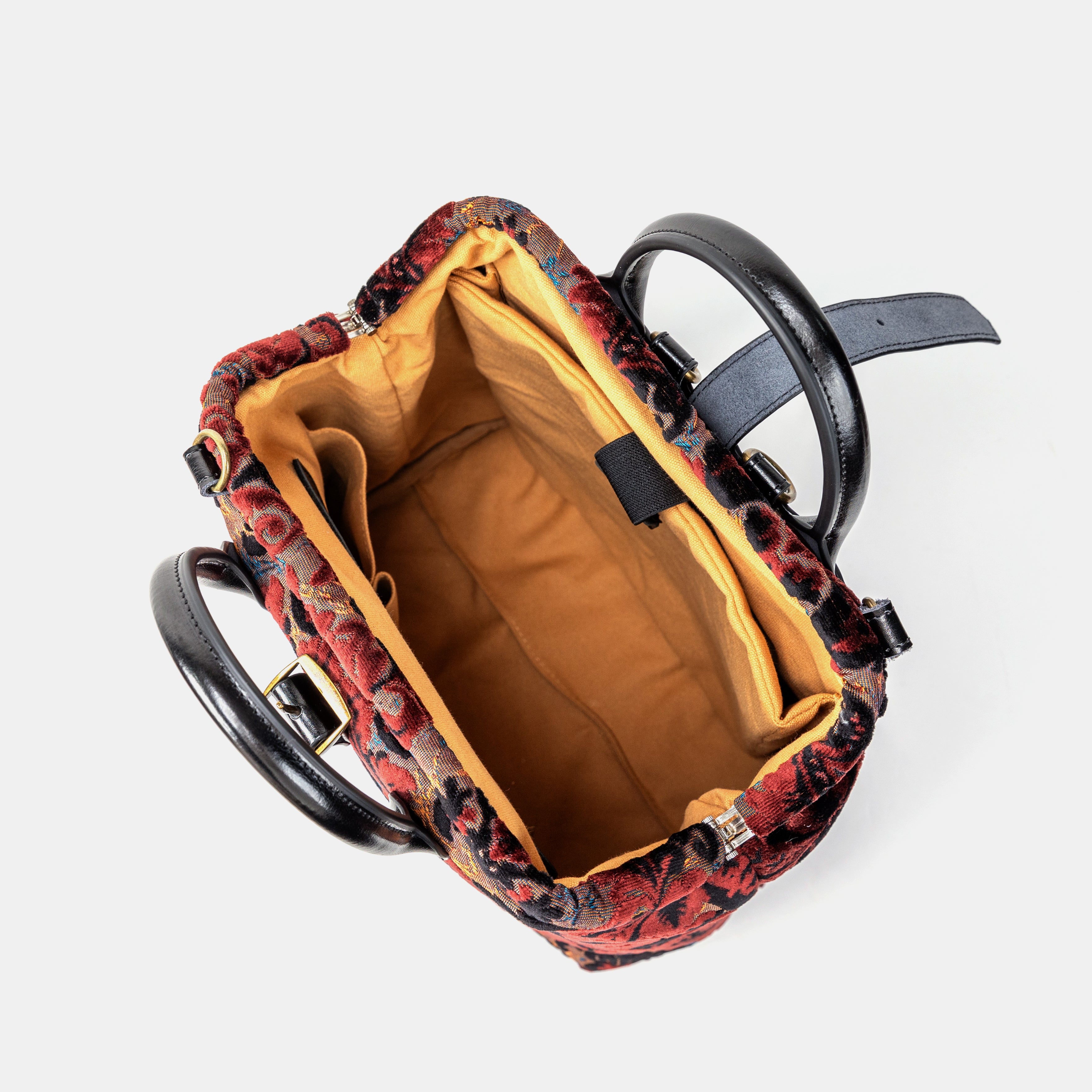 Revival sephia Carpet Laptop Backpack Mary Poppins Bag inside
