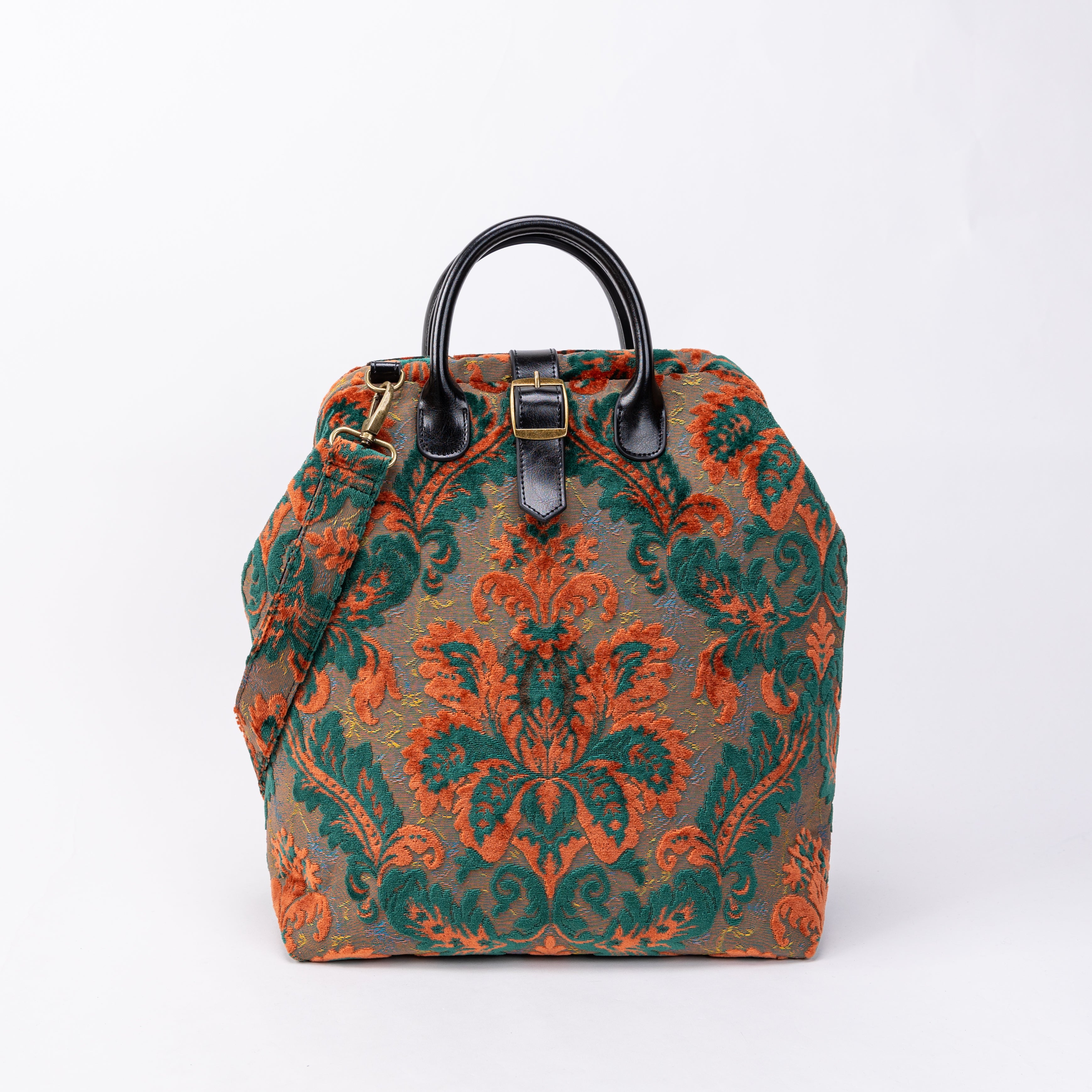 Revival jade Carpet Laptop Backpack Mary Poppins Bag front with strap