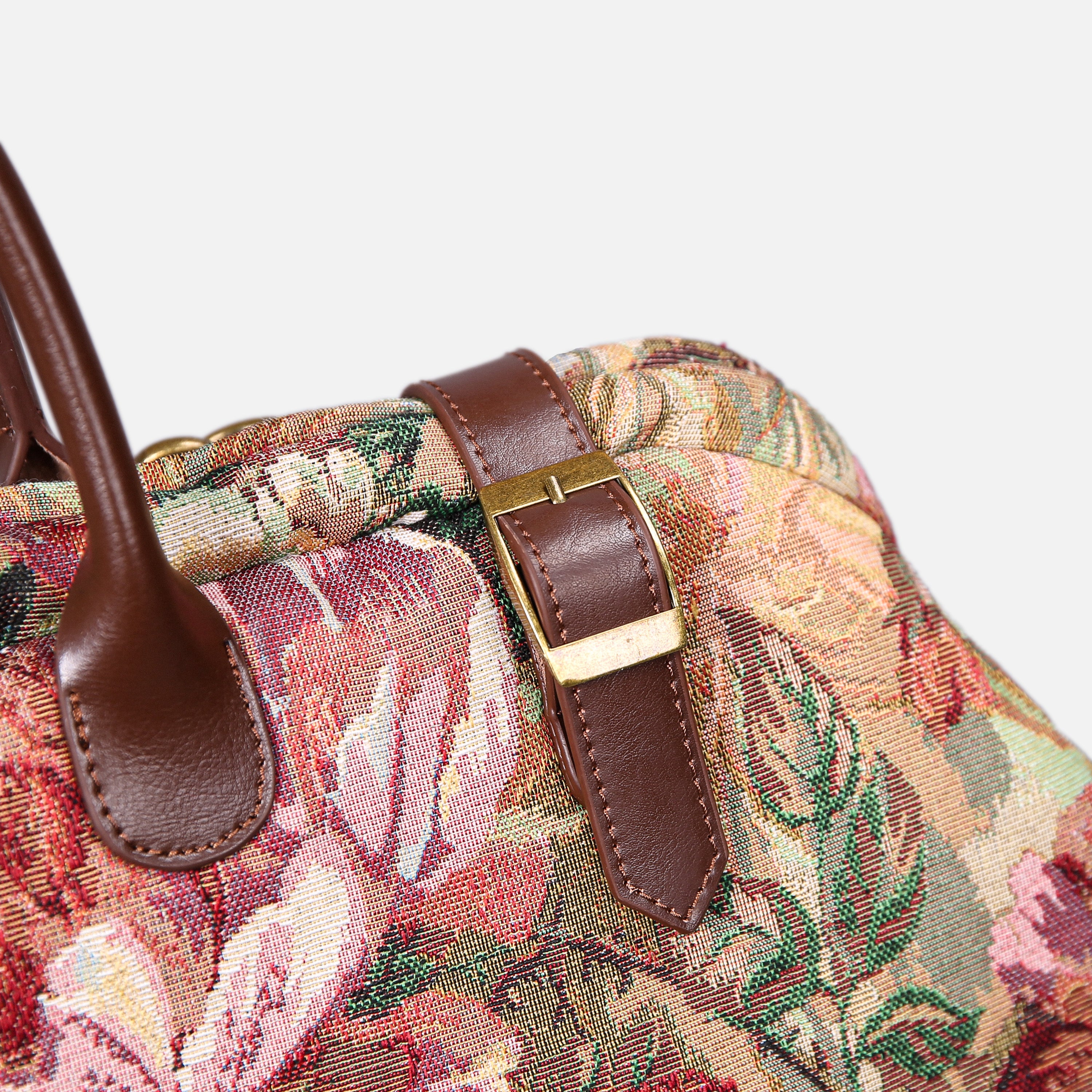 Rose Bush Large Carpetbag MCW Handmade-3