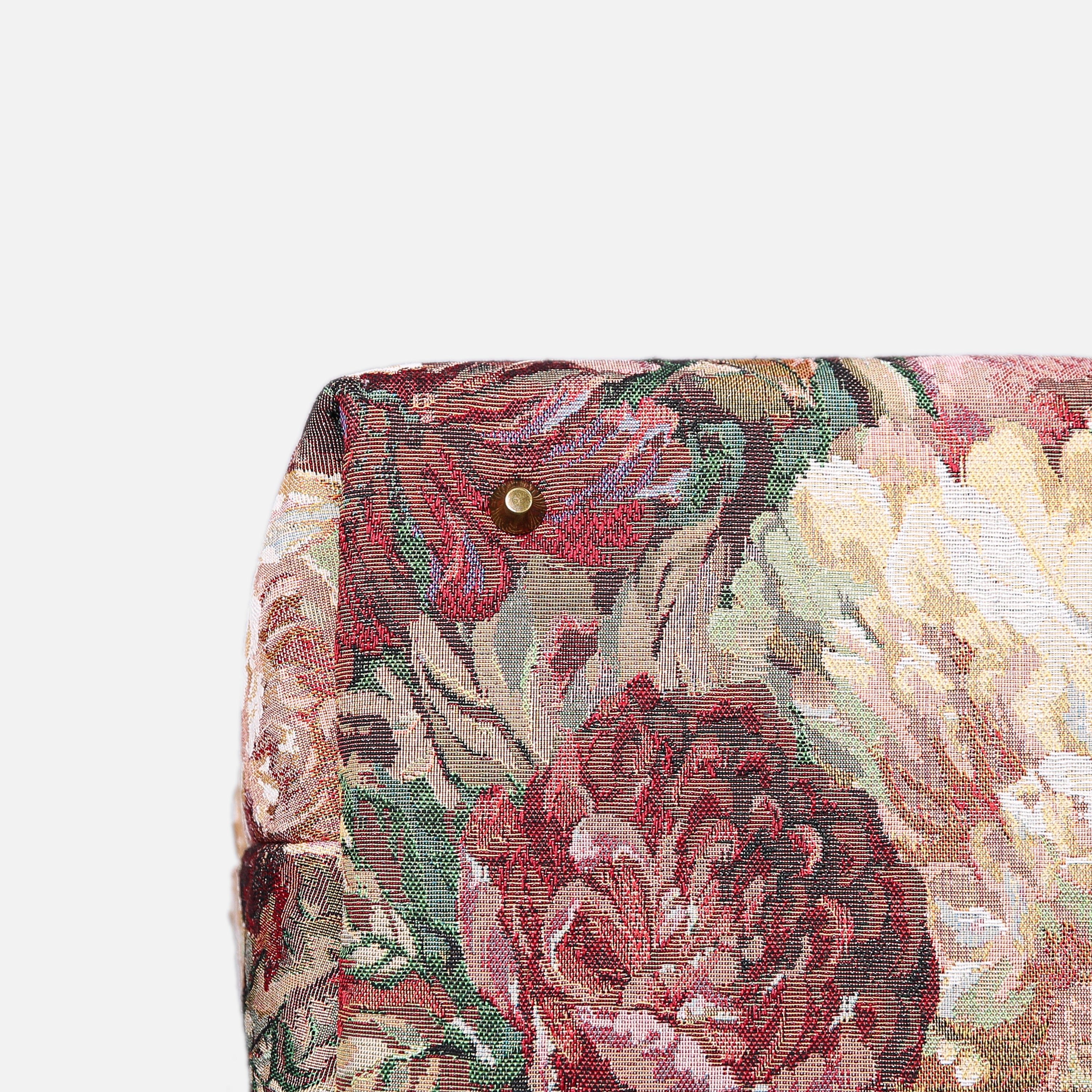 Rose Bush Large Carpetbag MCW Handmade-4