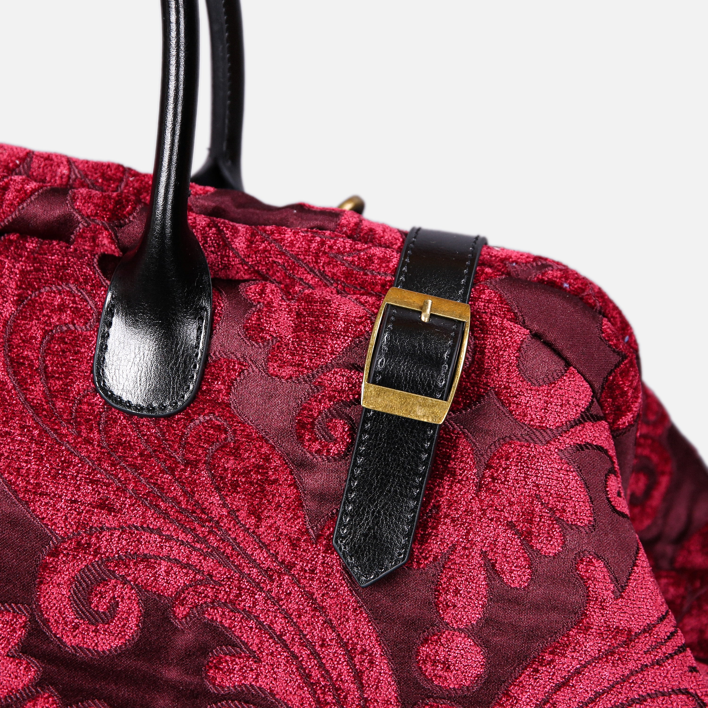 Queen Wine Large Carpetbag MCW Handmade-3