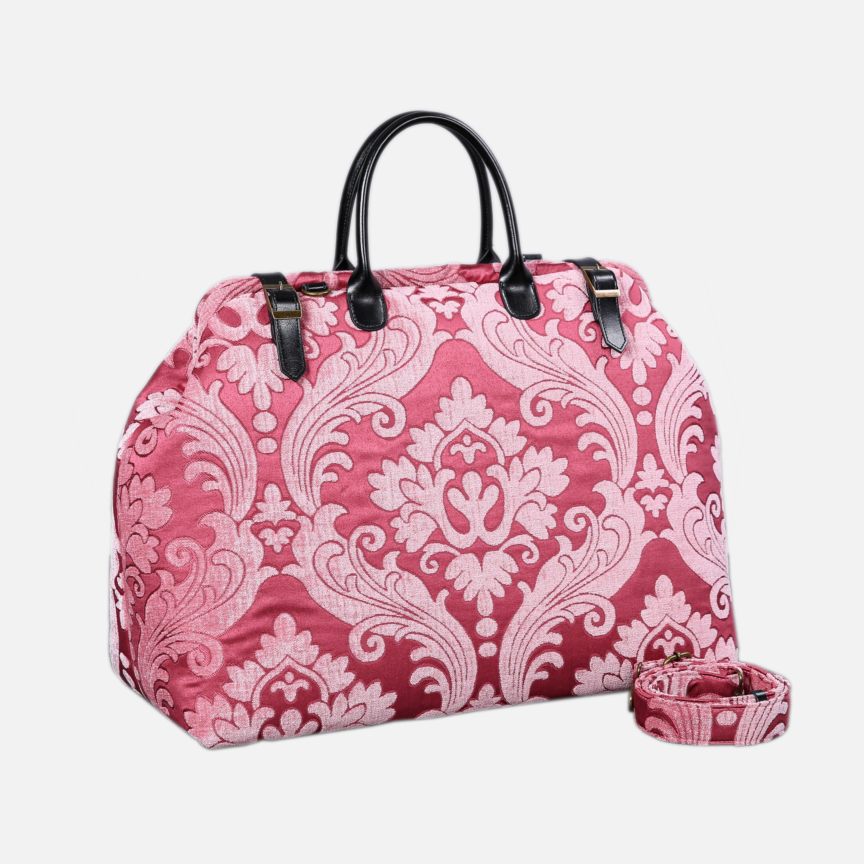 Queen Rose Pink Large Carpetbag  MCW Handmade-1