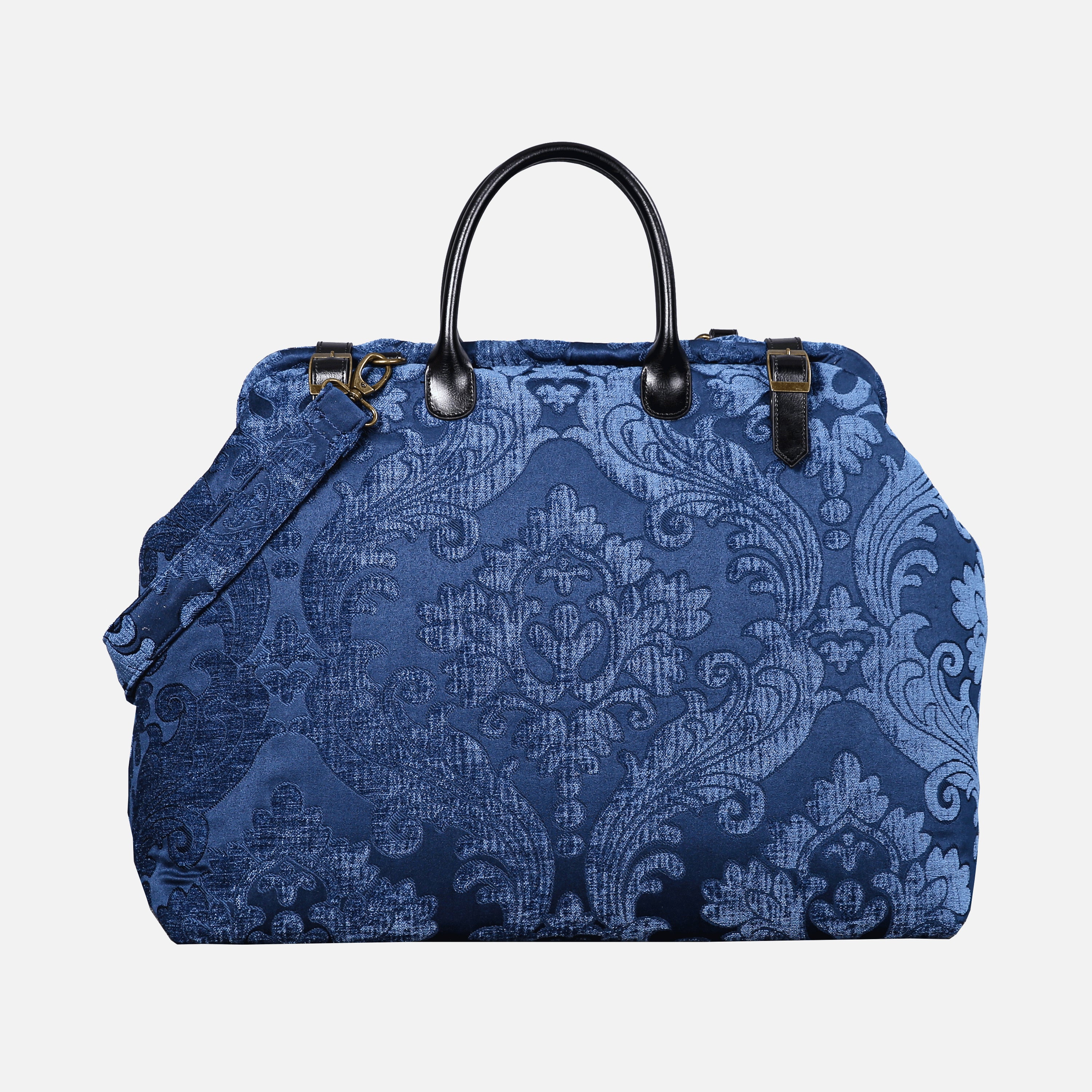 Queen Royal Blue Large Carpetbag MCW Handmade
