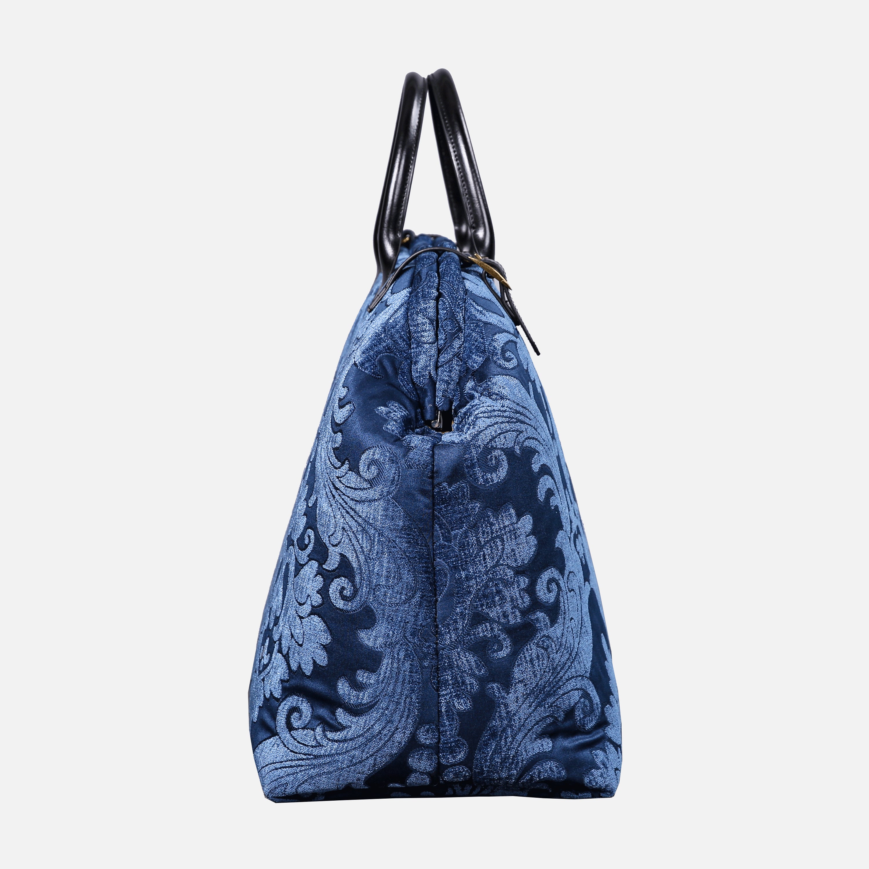 Queen Royal Blue Large Carpetbag MCW Handmade-3