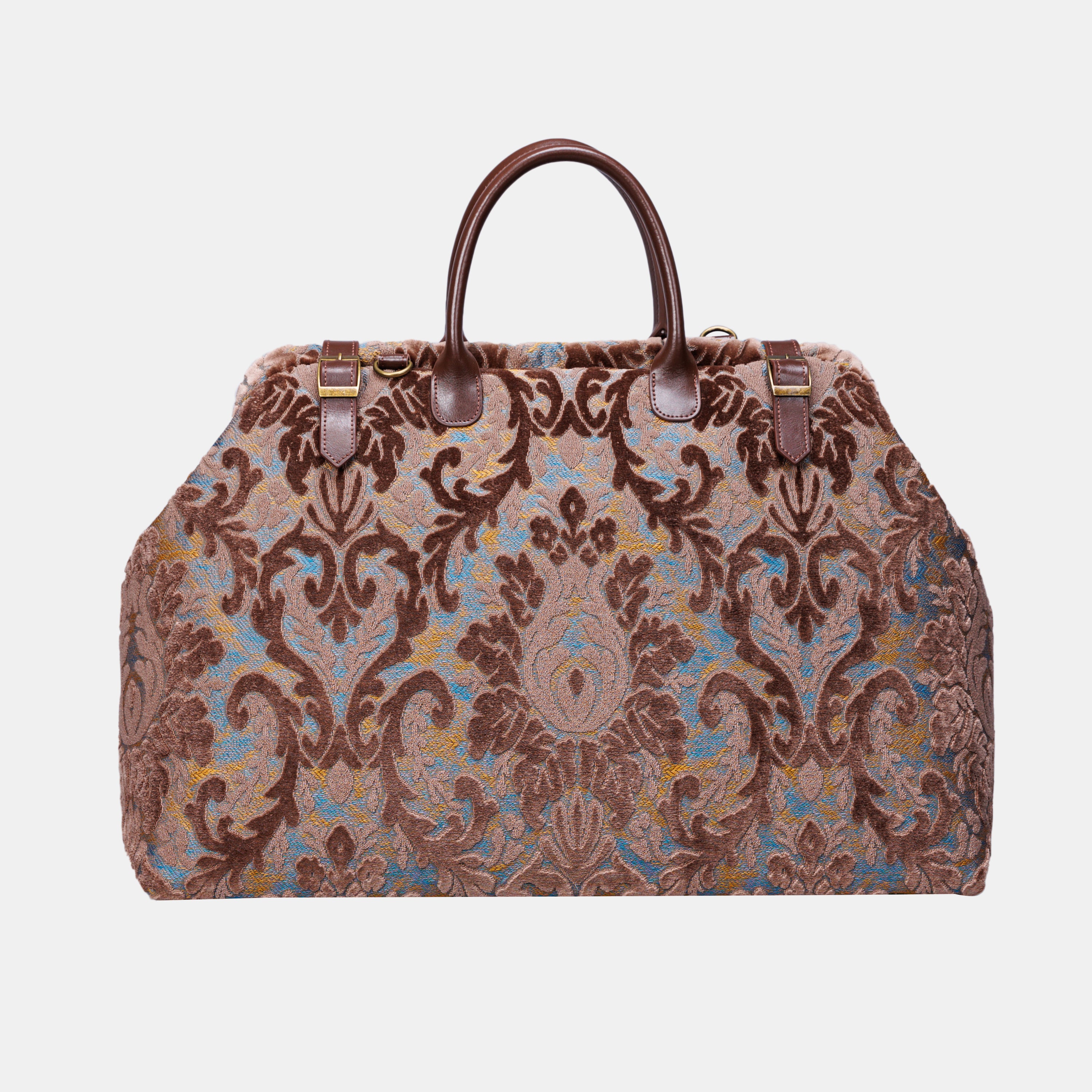 Burnout Velvet Camel Large Carpetbag MCW Handmade