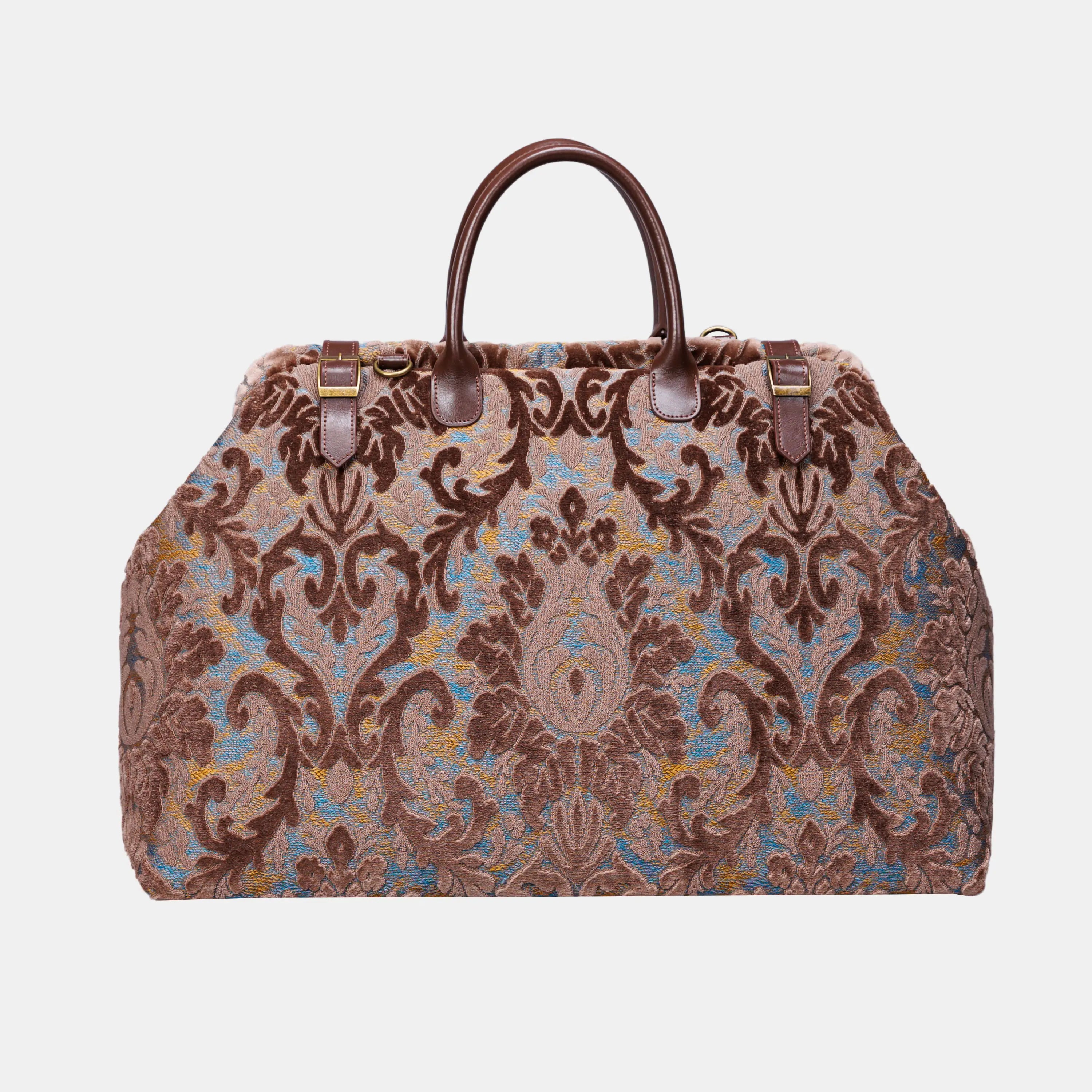Burnout Velvet Camel Large Carpetbag of America main