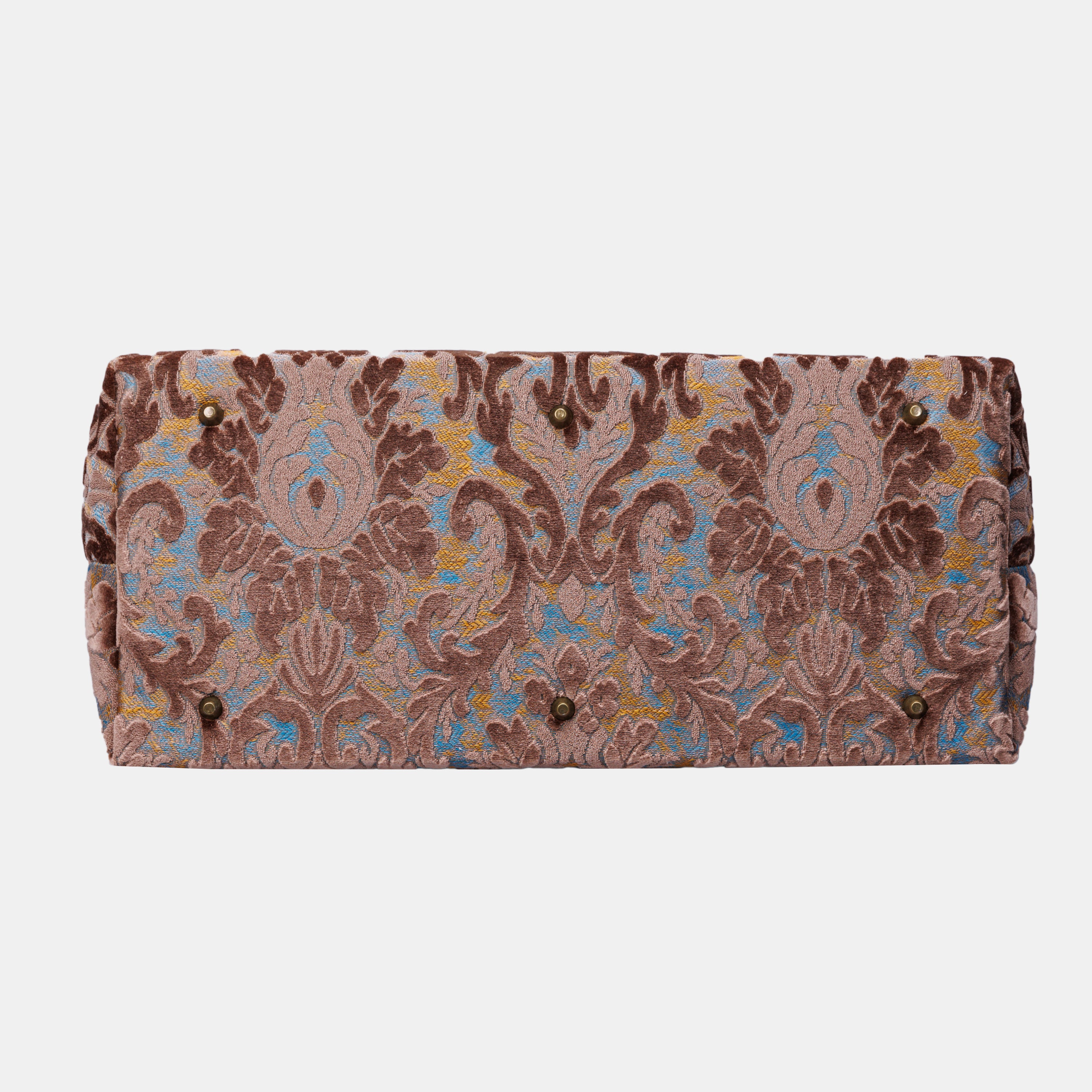 Burnout Velvet Camel Large Carpetbag MCW Handmade-6