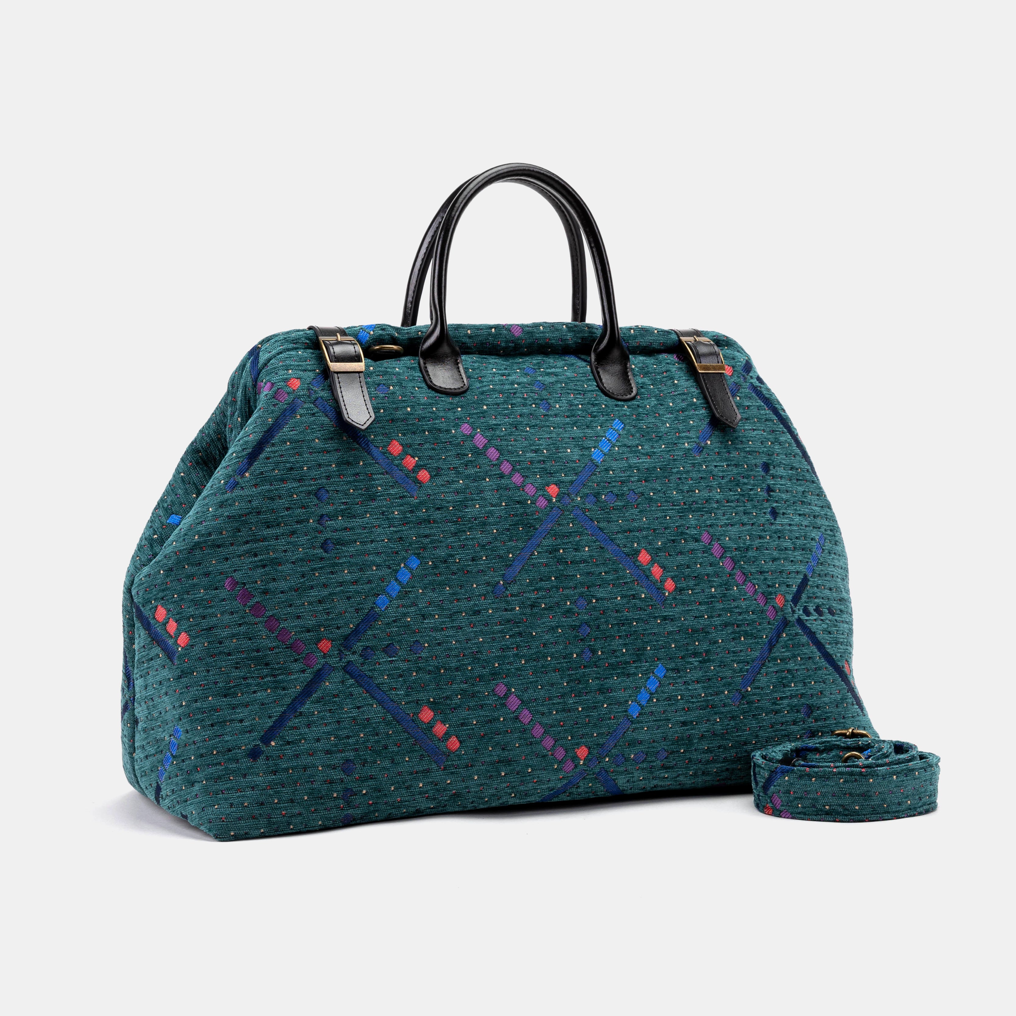 PDX Portland Airport Large Carpetbag Carpetbag of America with shoulder strap